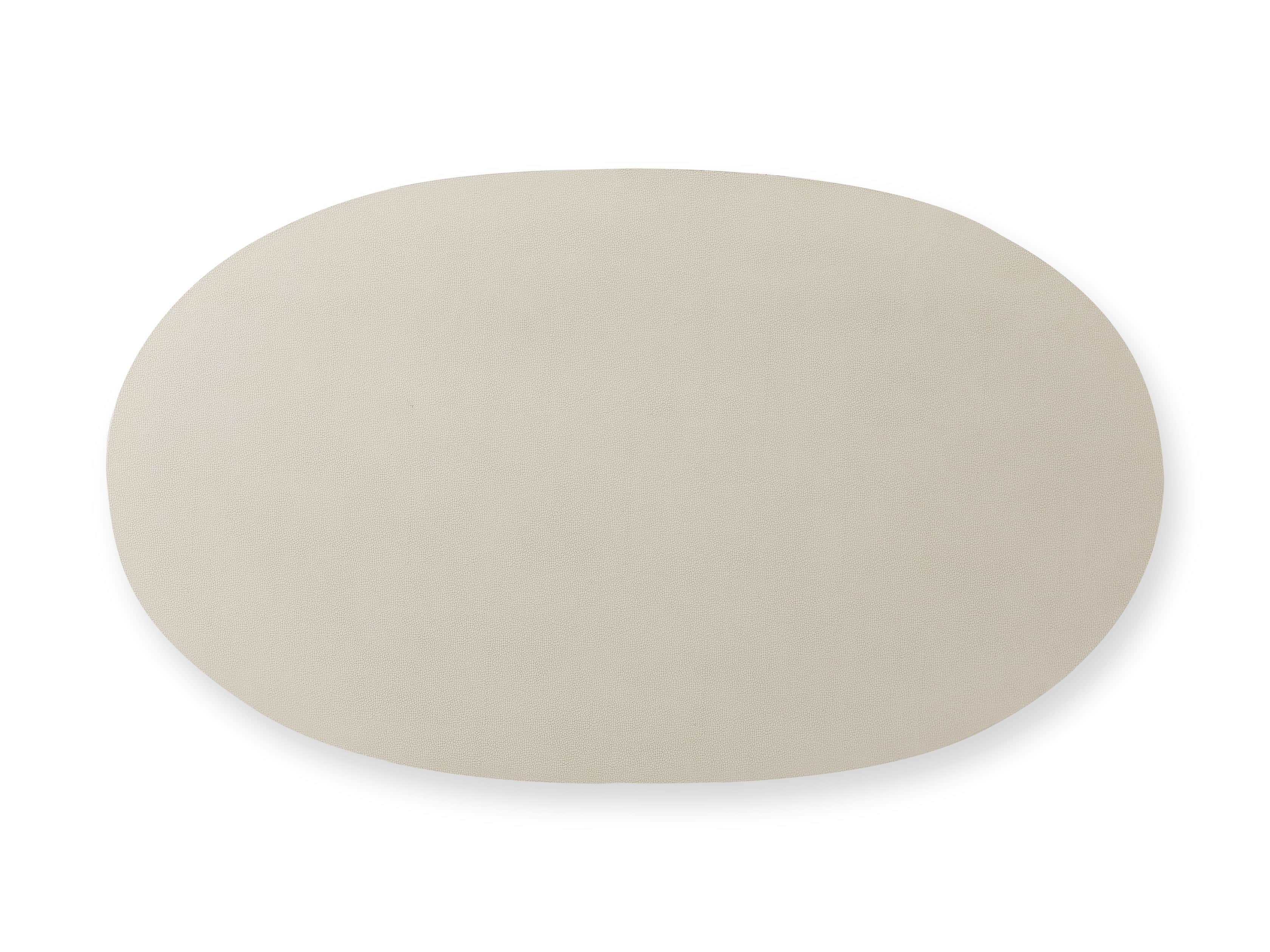 Malone Oval writing Desk in Shagreen Bone, slide 7 of 8
