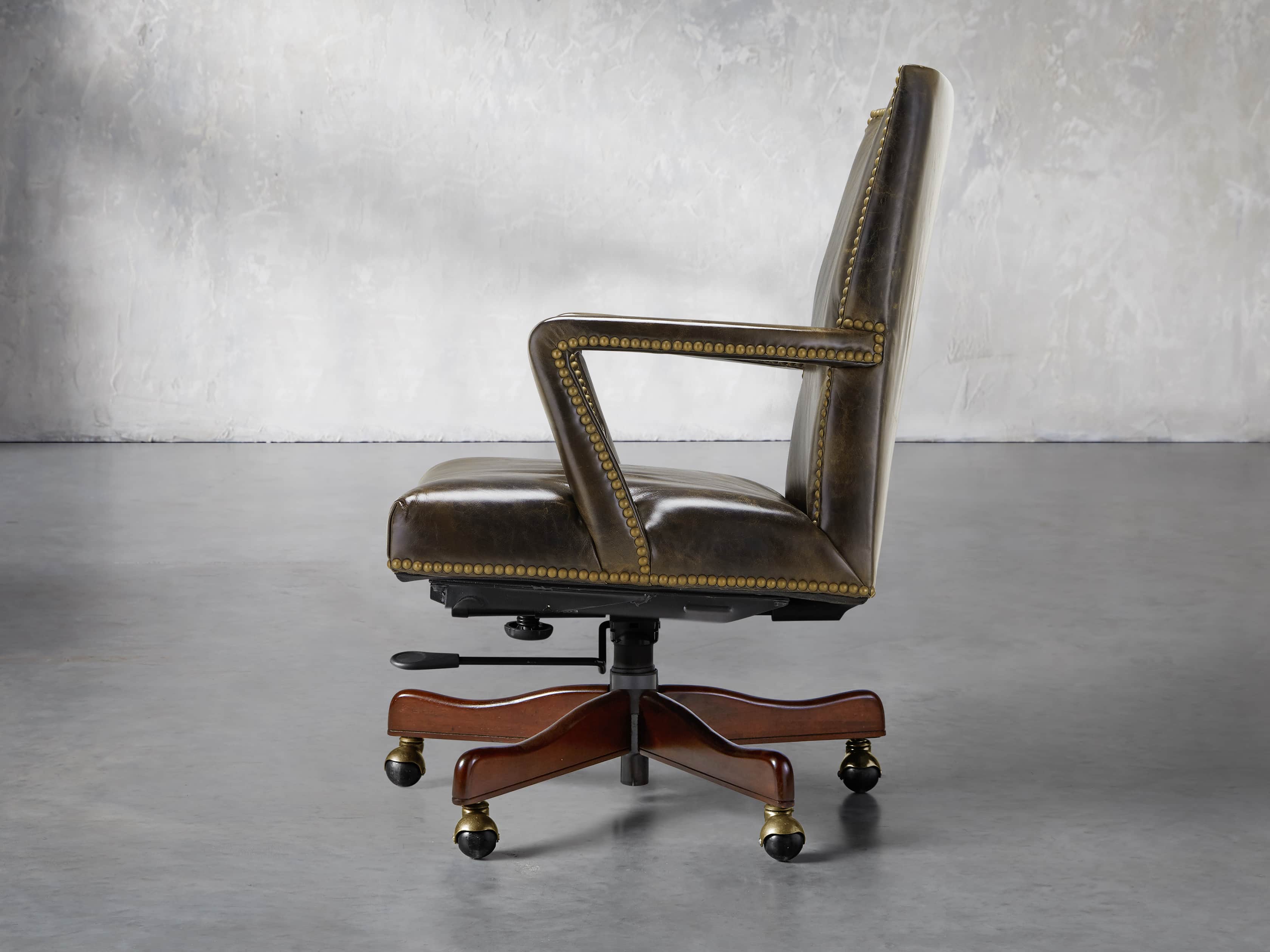 Martello Desk Chair in Brown, slide 3 of 4