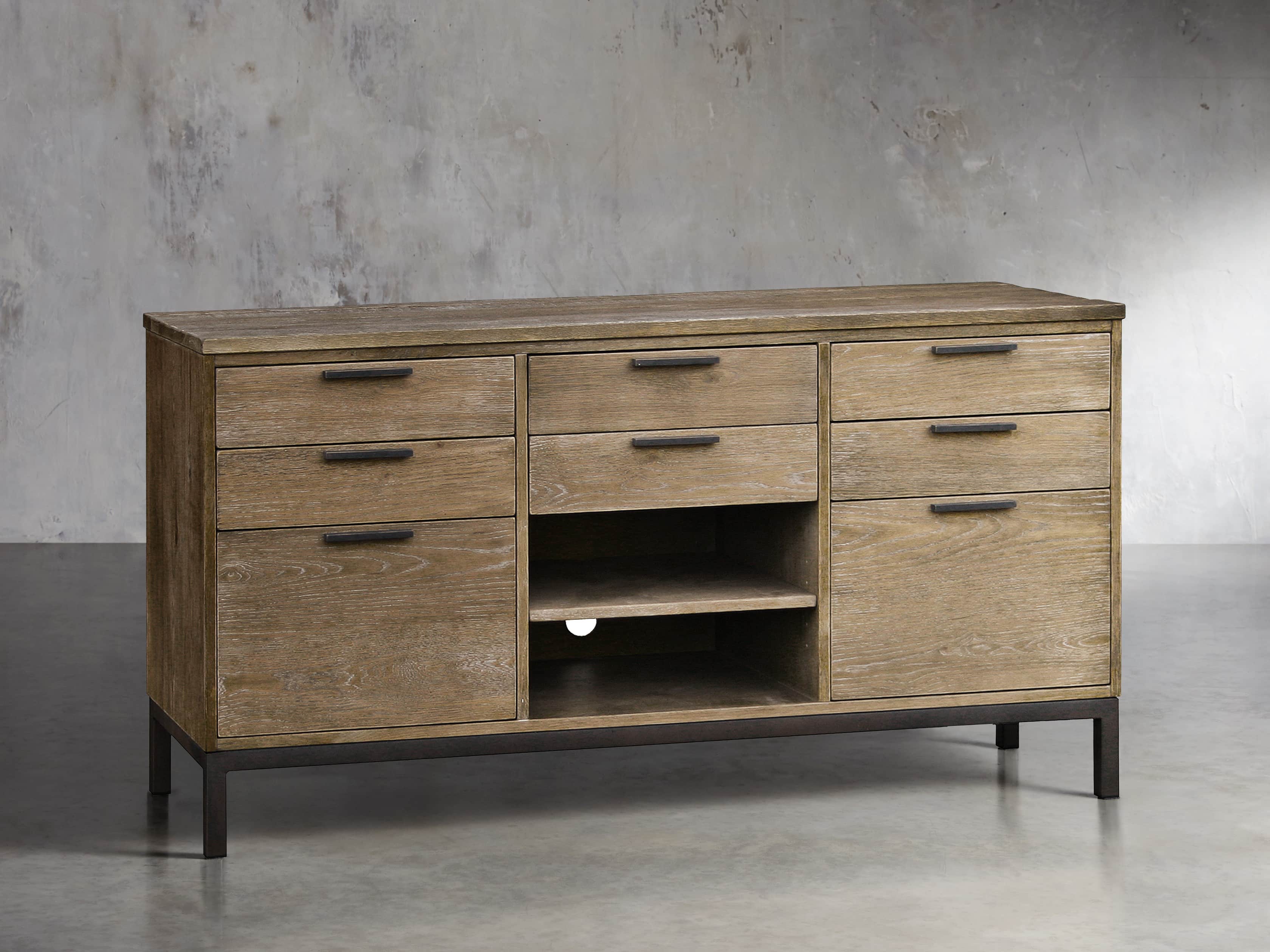 PALMER OAK CREDENZA, slide 1 of 2
