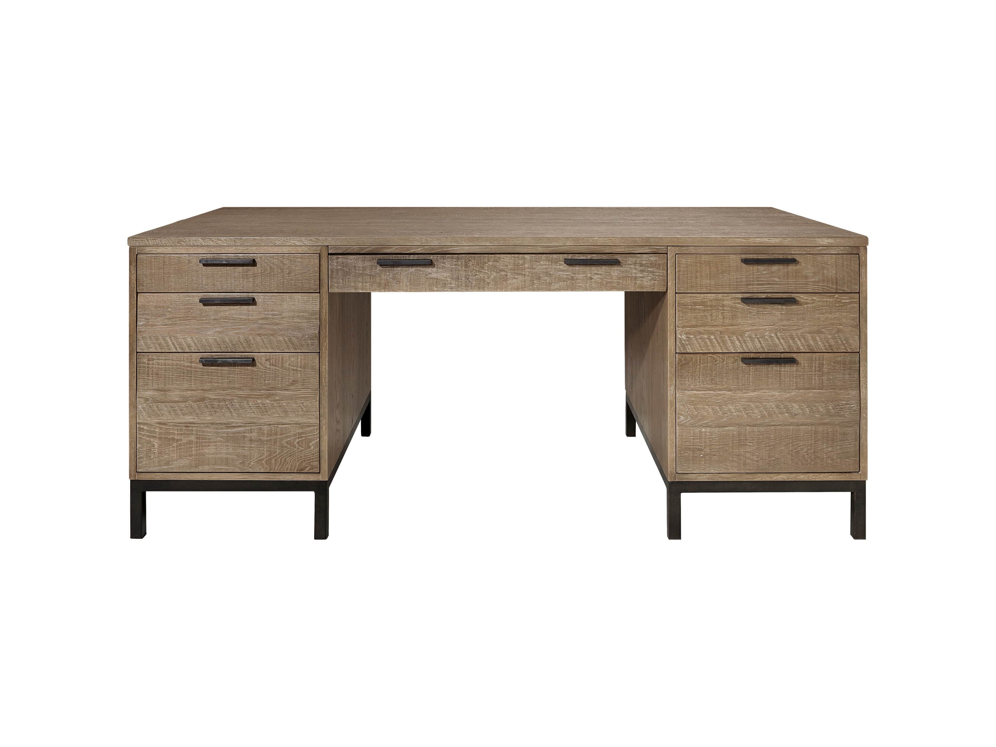 Palmer Executive Desk in Natural Oak