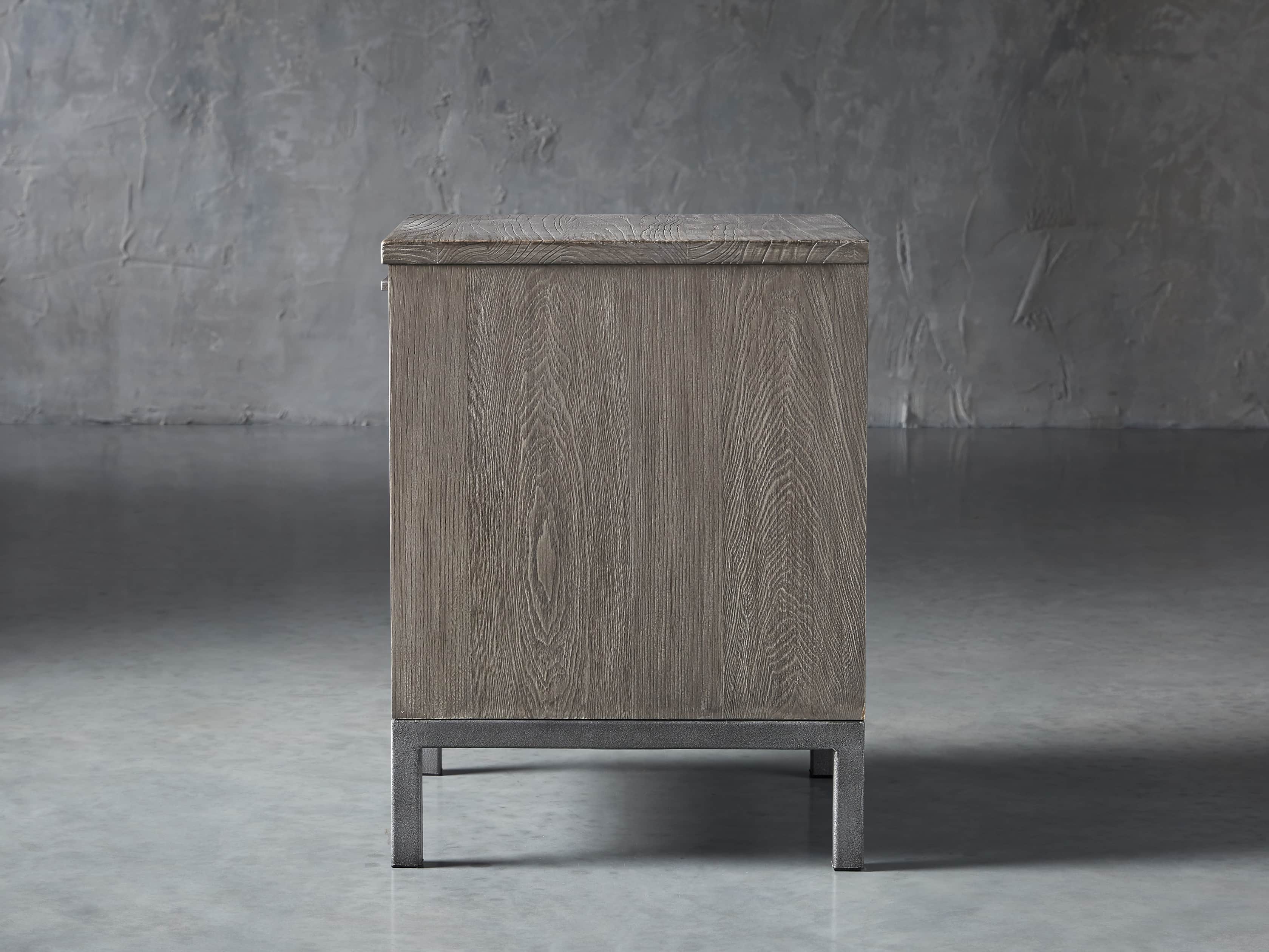 Palmer 19" 2 Drawer File in Stone on Ash
