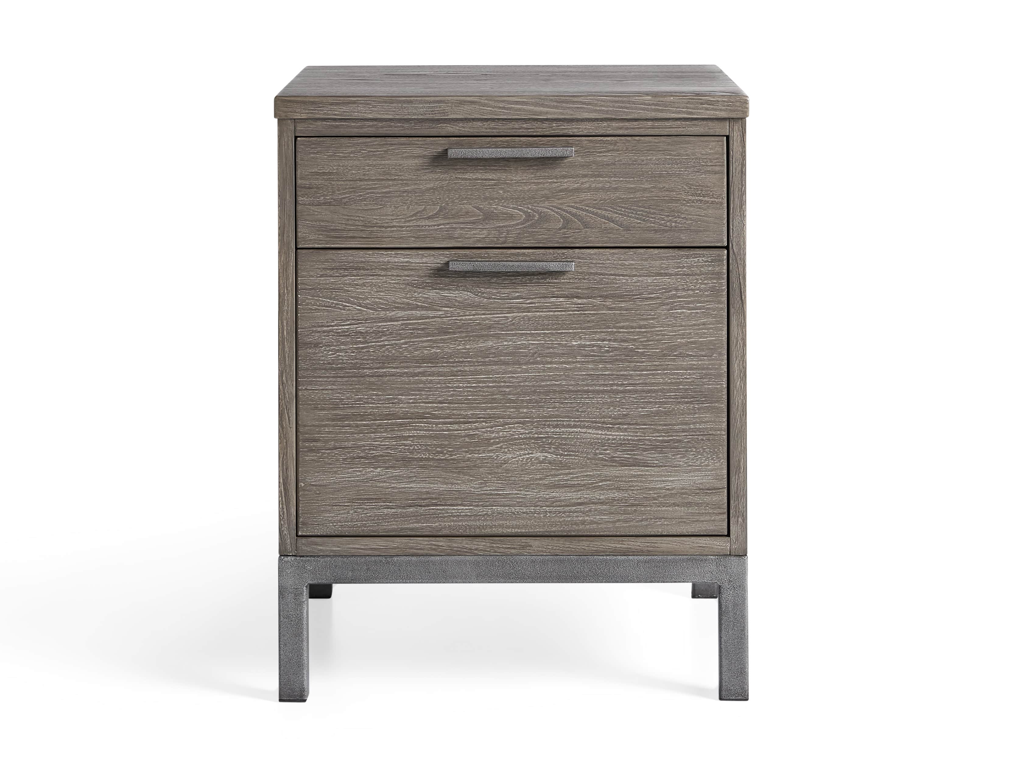 Palmer 19" 2 Drawer File in Stone on Ash