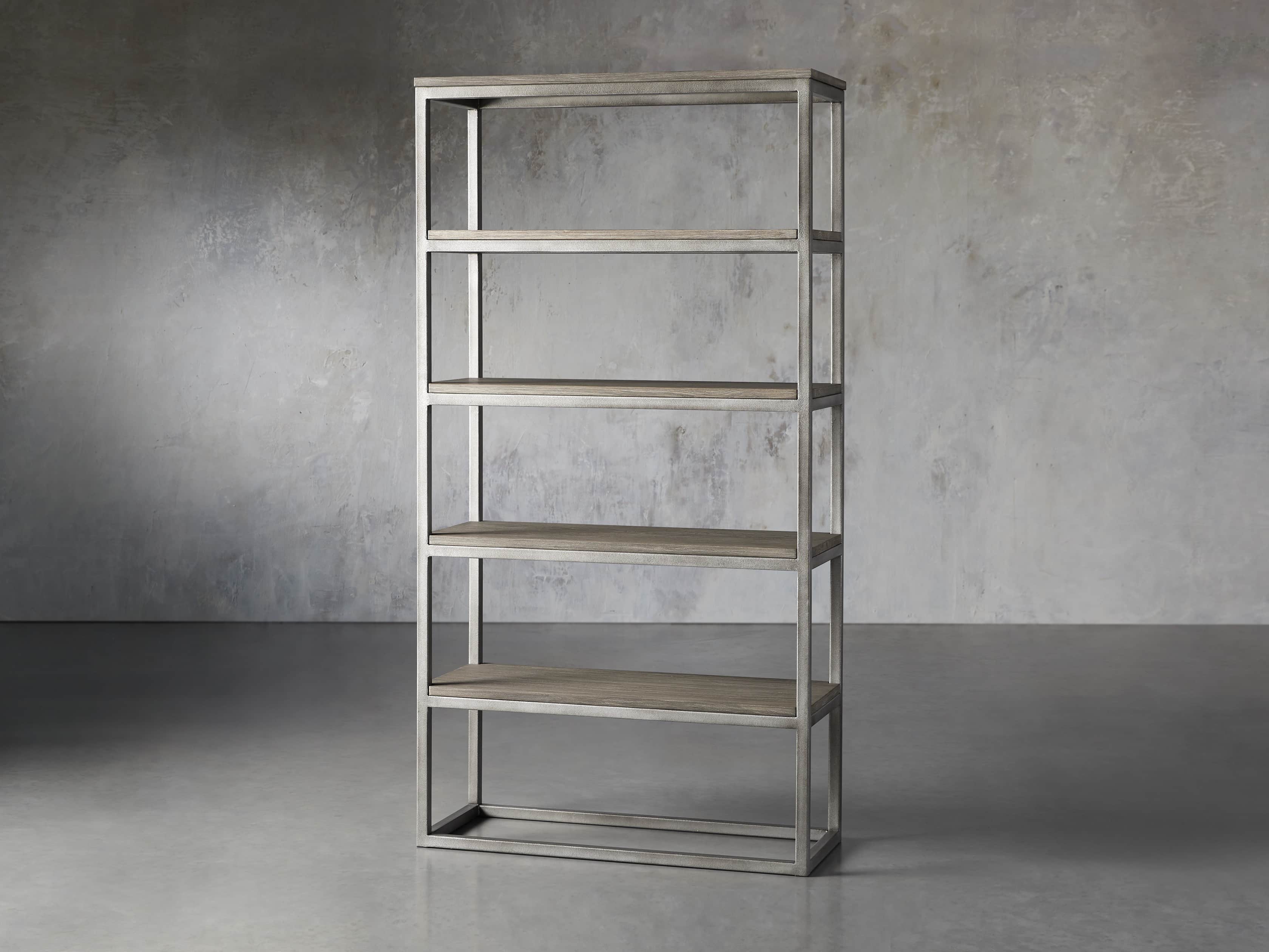 Palmer 40" Bookcase in Stone on Ash, slide 2 of 8