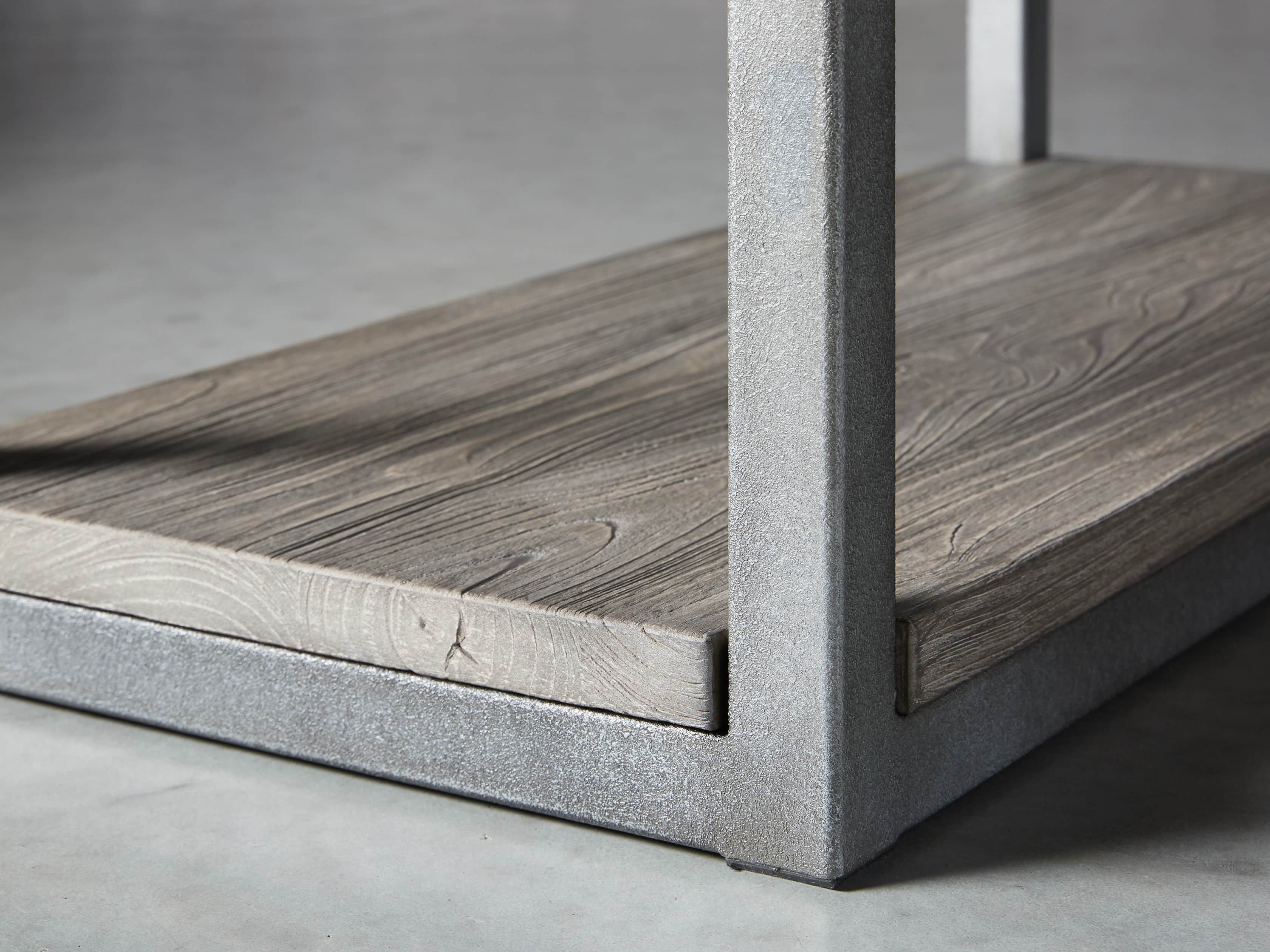 Palmer 58" Desk in Stone on Ash