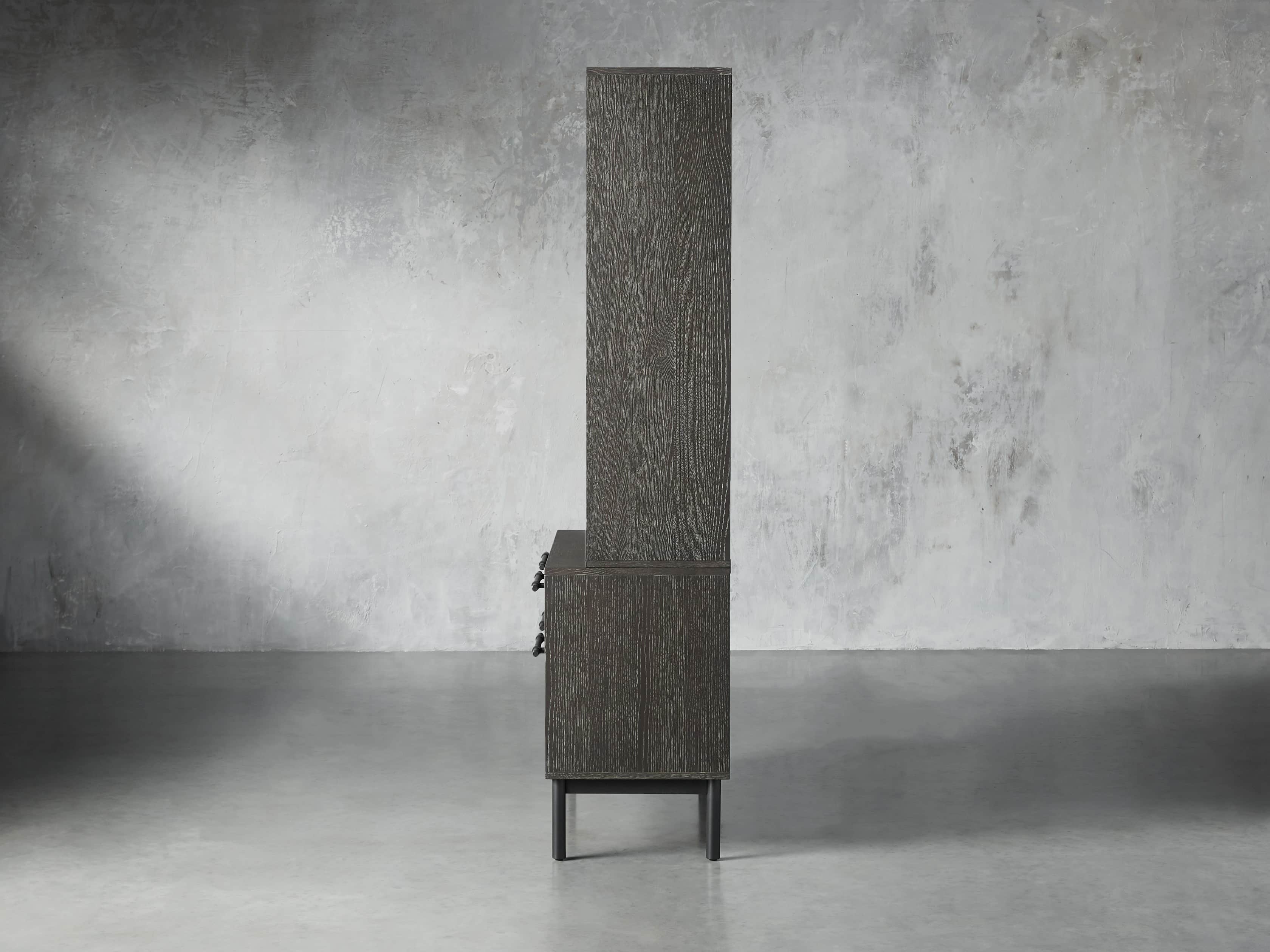 Sullivan 38" Single Bookcase with File Base in Grey