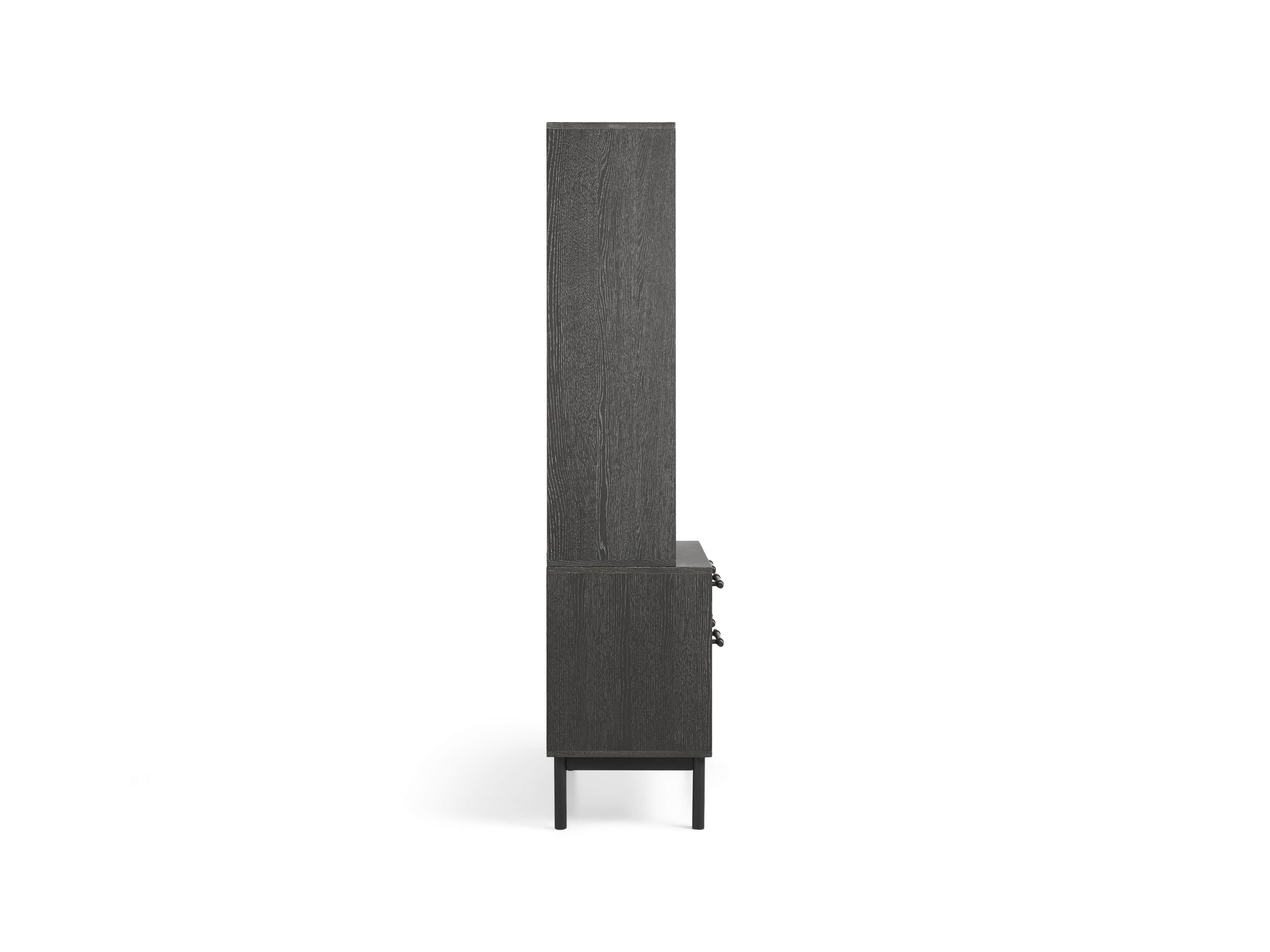 Sullivan 38" Single Bookcase with File Base in Grey