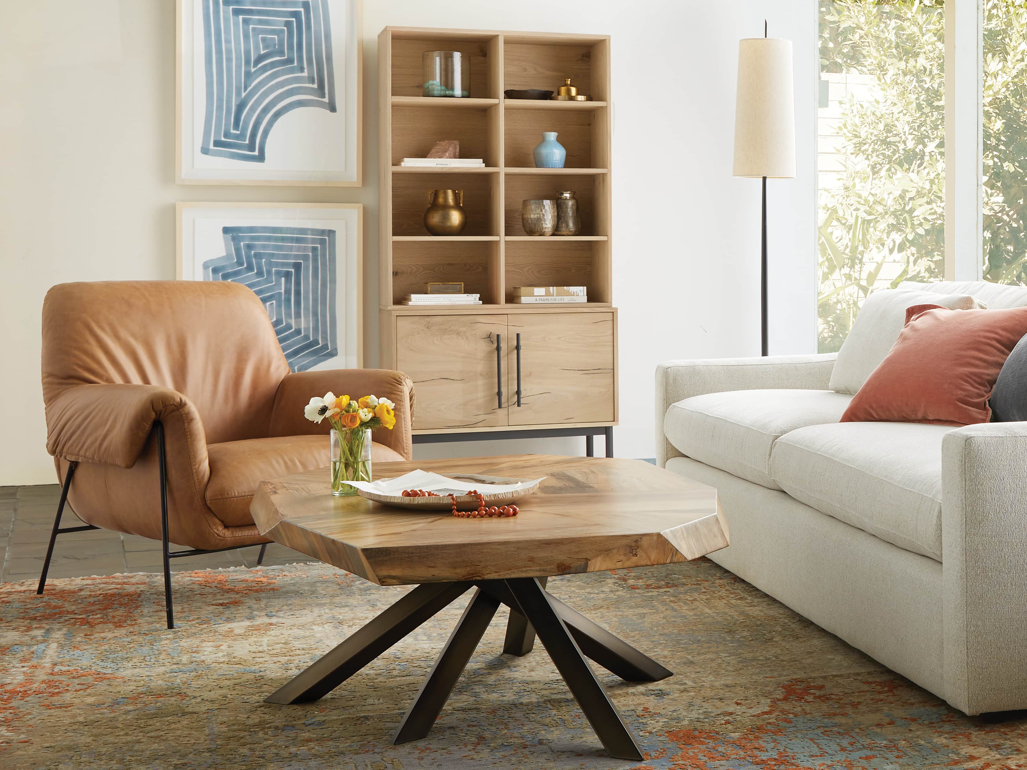 Sullivan 38" Single Bookcase with Two Door Cabinet Base in Northman Sable, slide 1 of 9