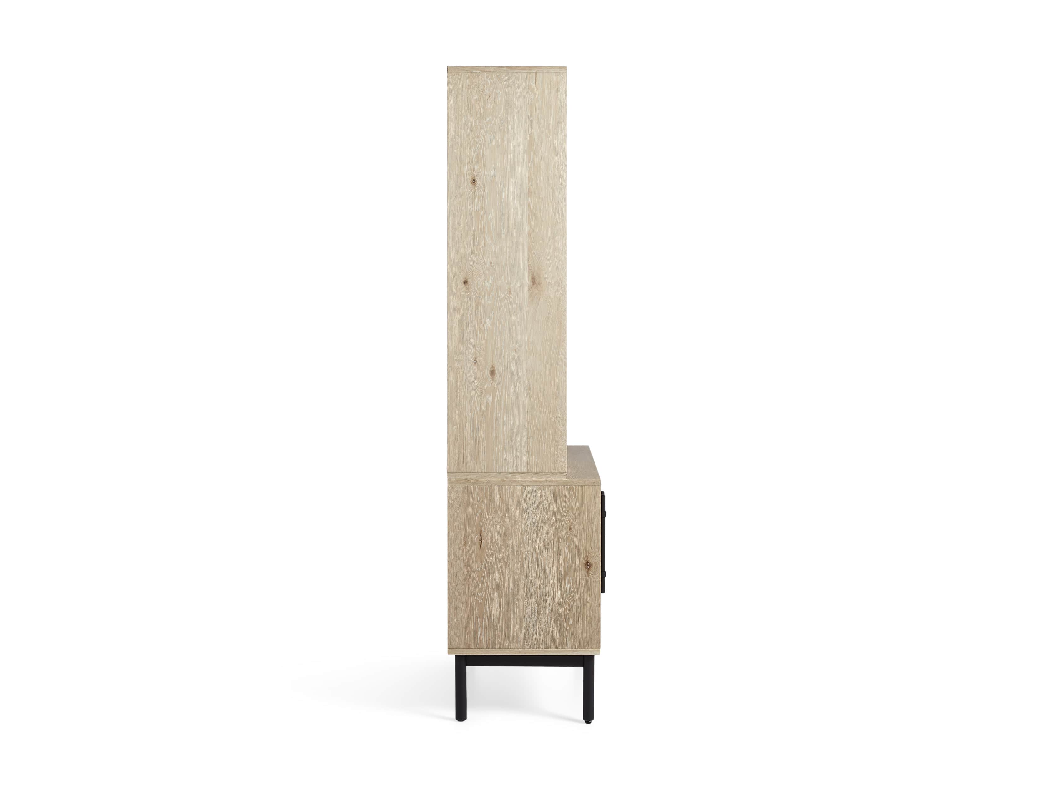 Sullivan 38" Single Bookcase with Two Door Cabinet Base in Northman Sable, slide 9 of 9