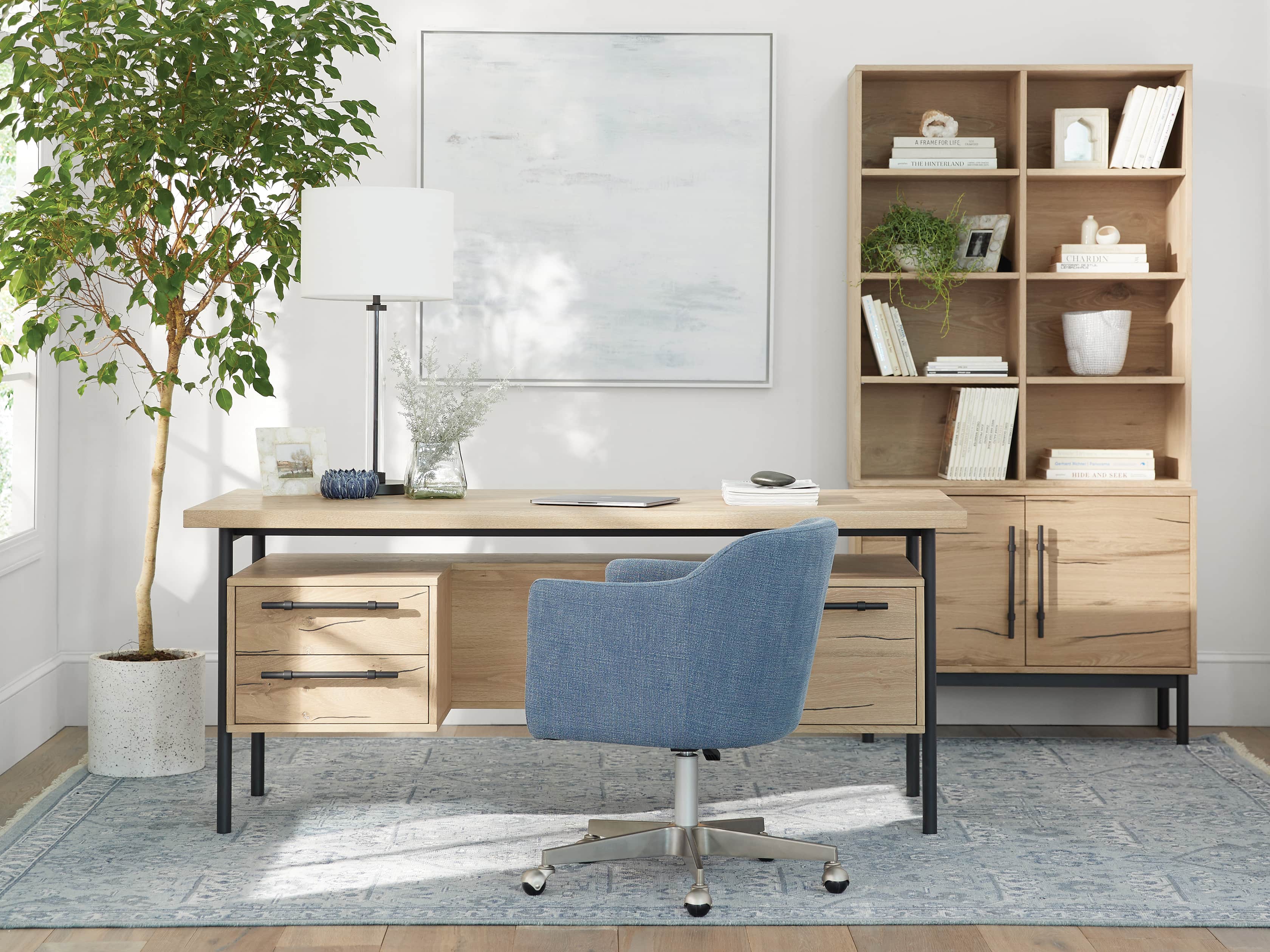 View the Sullivan Single Bookcase with Cabinet Base