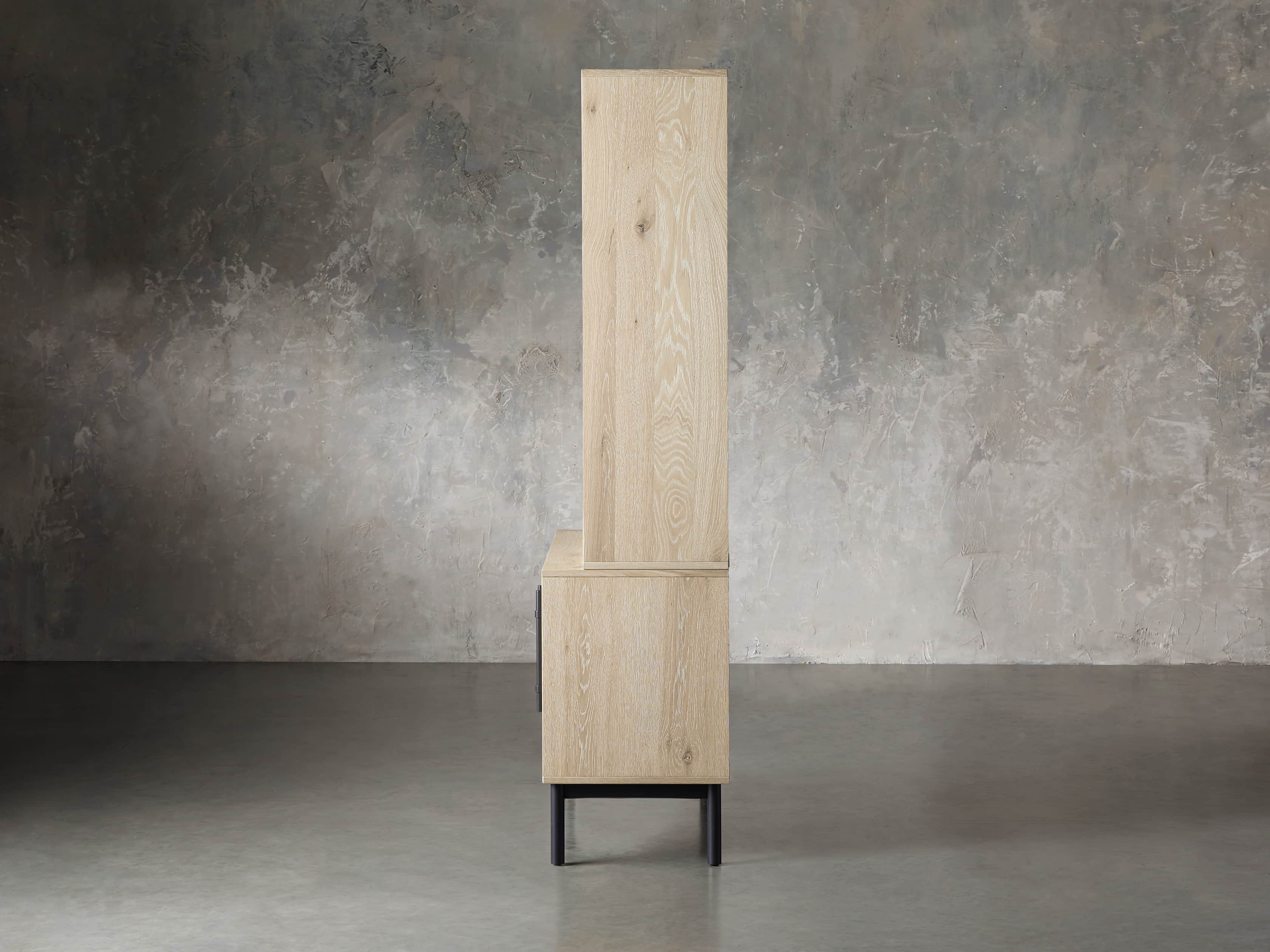Sullivan 38" Single Bookcase with Two Door Cabinet Base in Northman Sable, slide 5 of 9