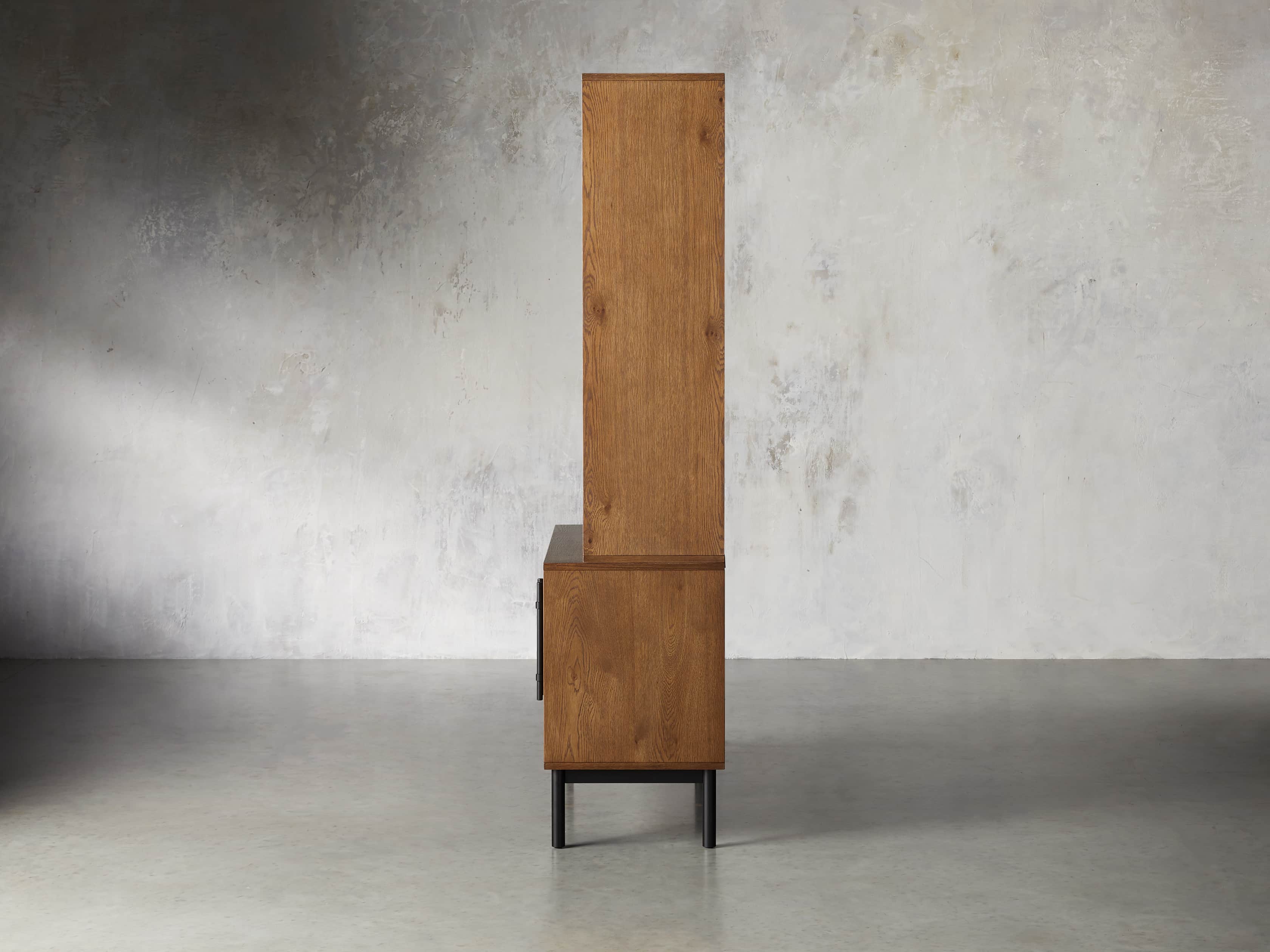 Sullivan 38" Single Bookcase with Two Door Cabinet Base, slide 4 of 6
