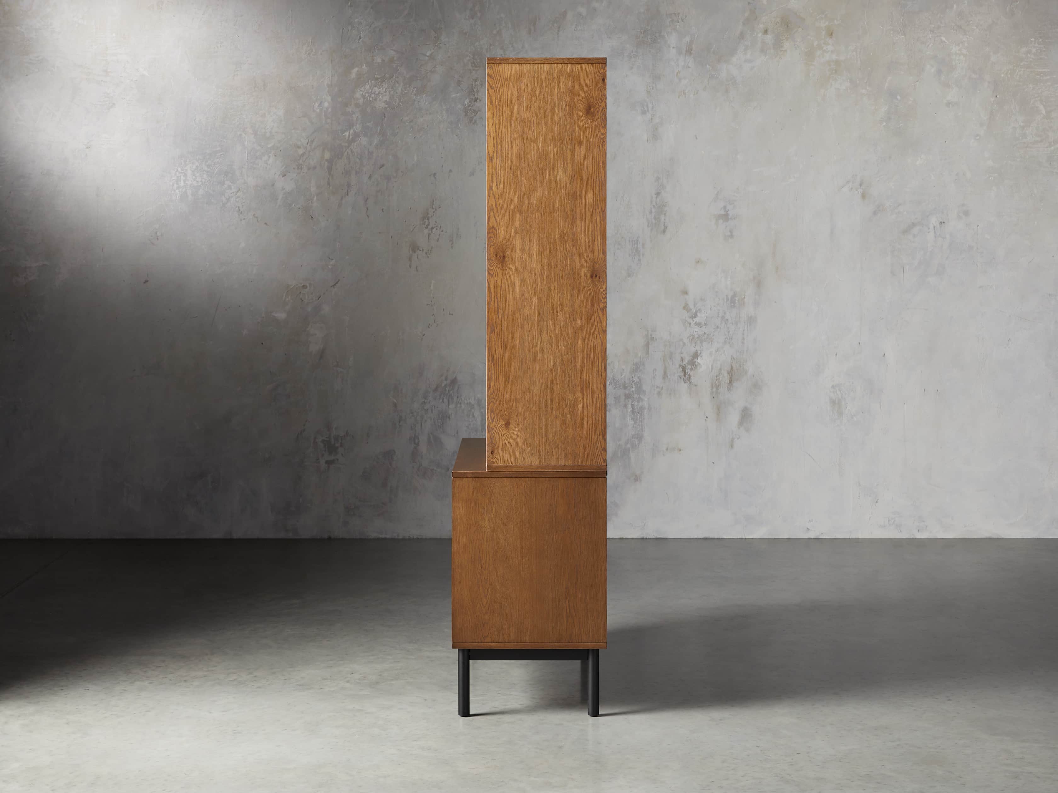 Sullivan 38" Single Bookcase with Open Cabinet Base