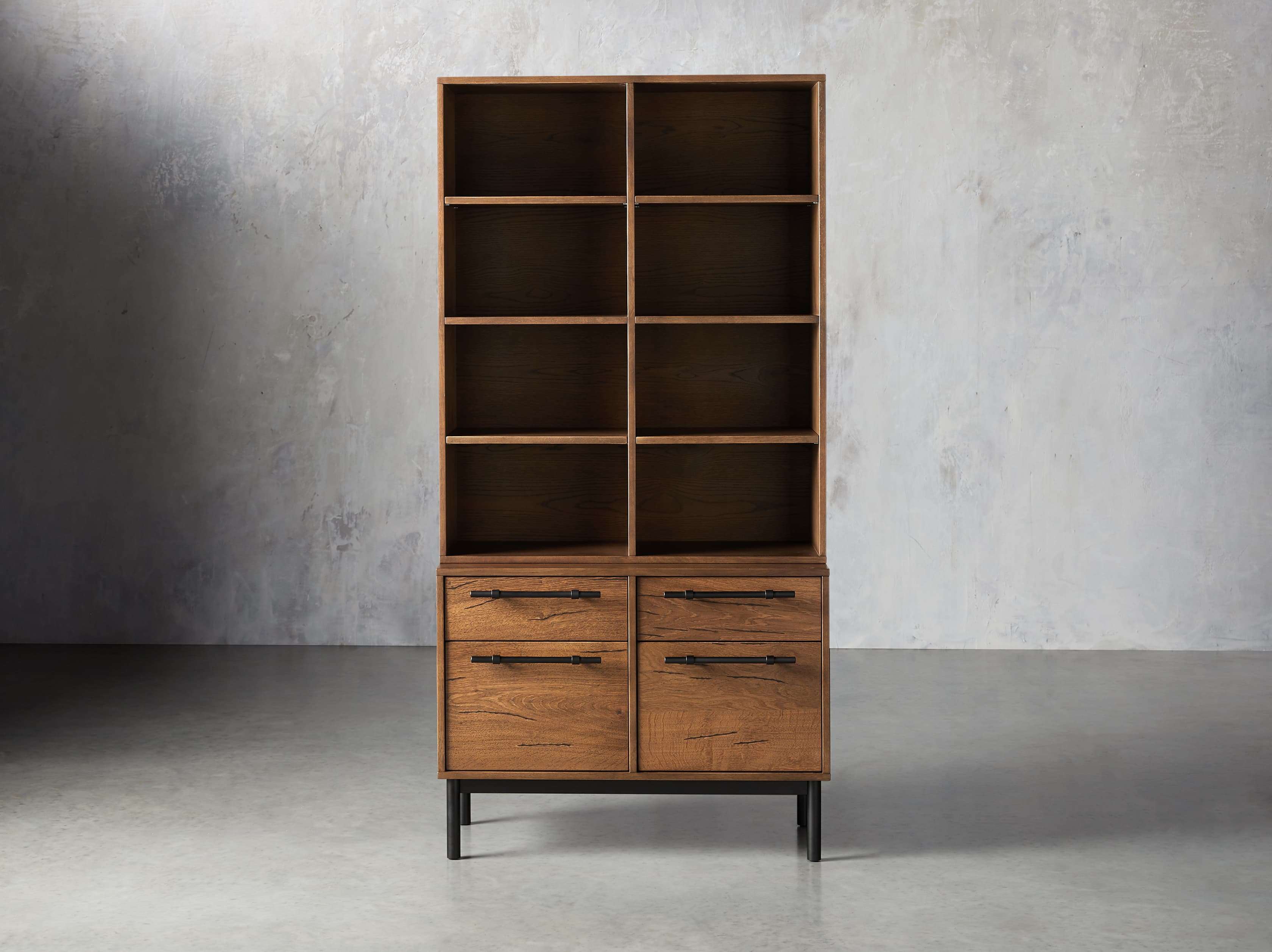 Sullivan 38" Single Bookcase with File Base