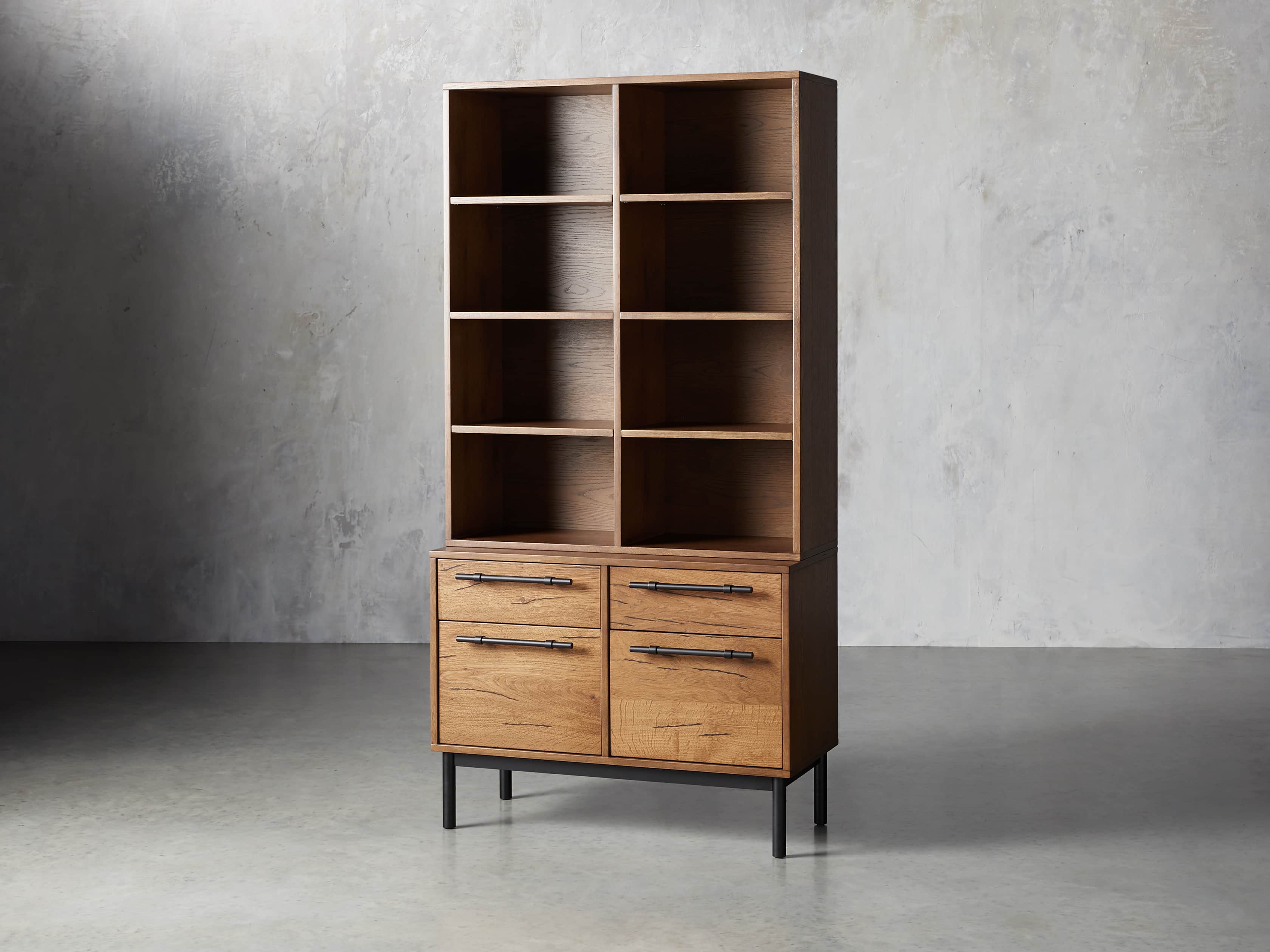 Sullivan 38" Single Bookcase with File Base