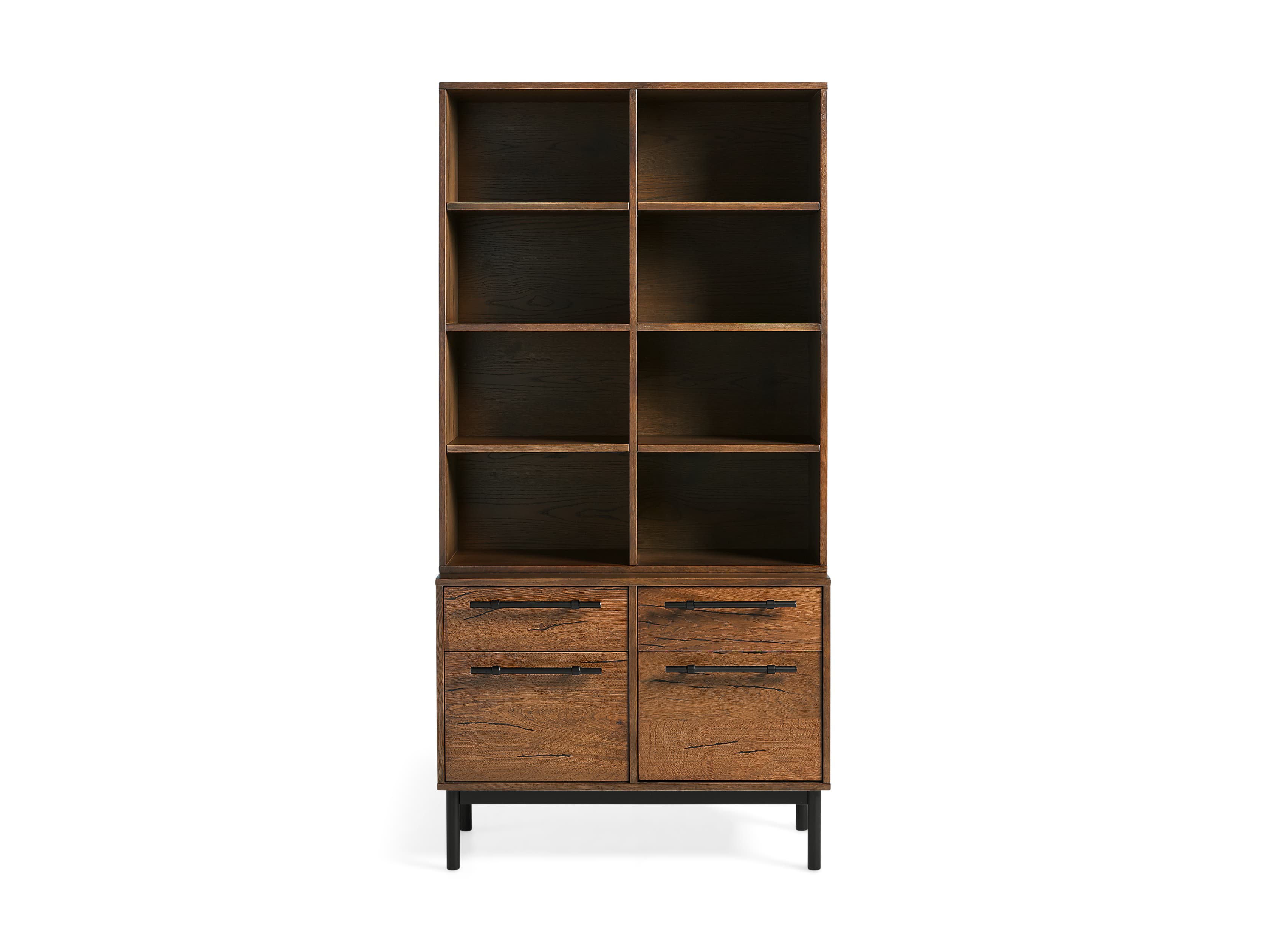 Sullivan 38" Single Bookcase with File Base
