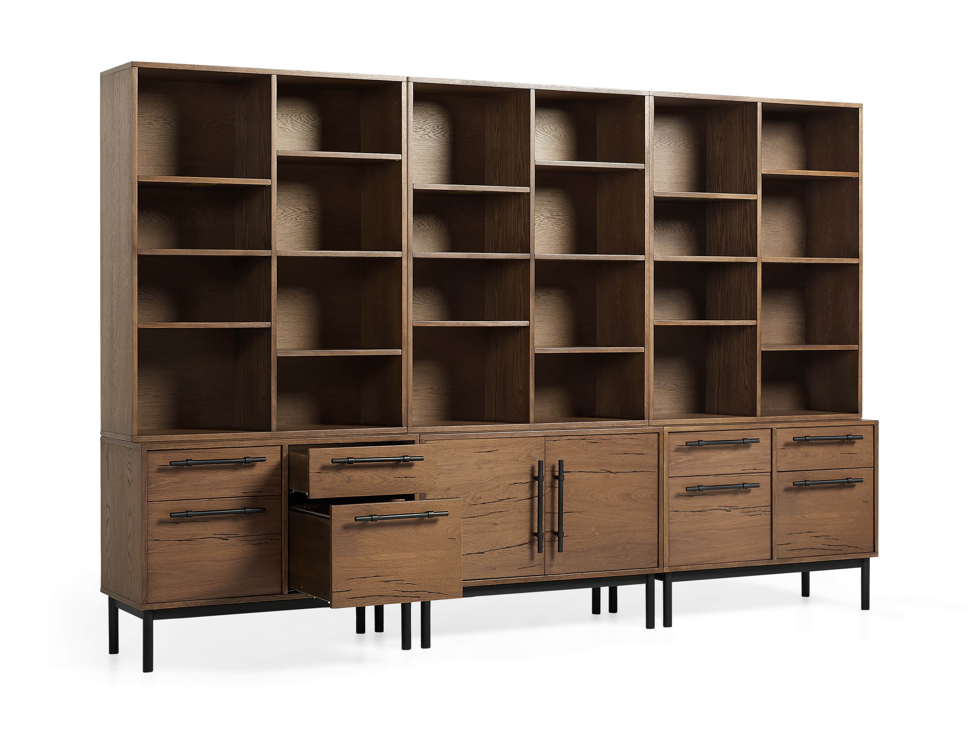 Sullivan 113" Modular Triple Bookcase File, slide 11 of 11