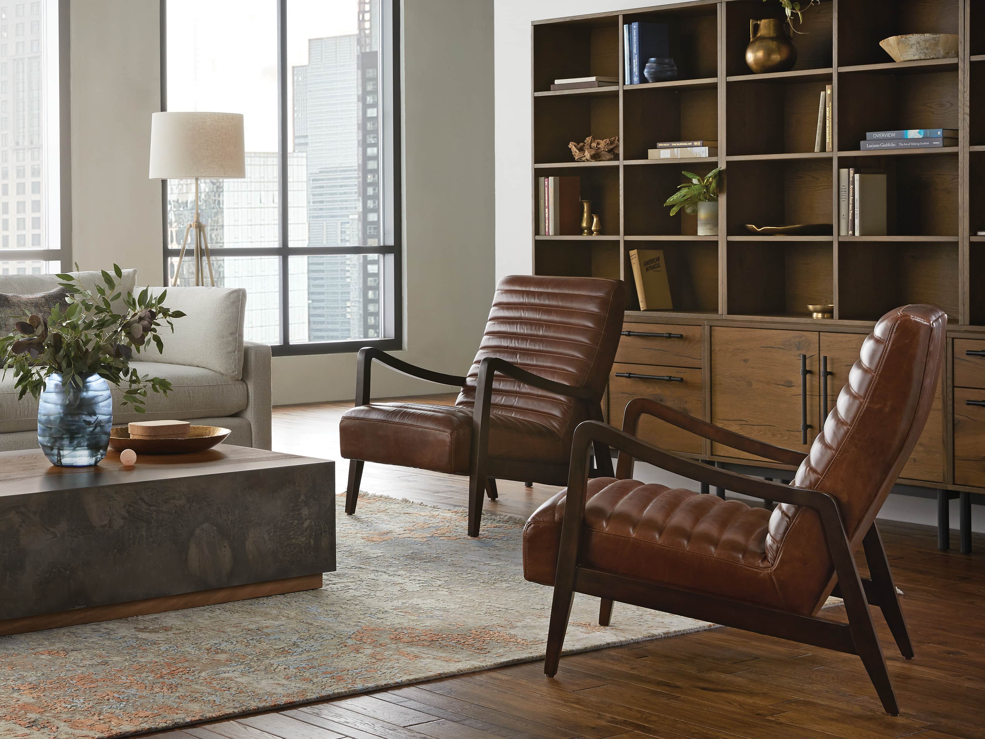 Sullivan 113" Modular Triple Bookcase File, slide 8 of 11