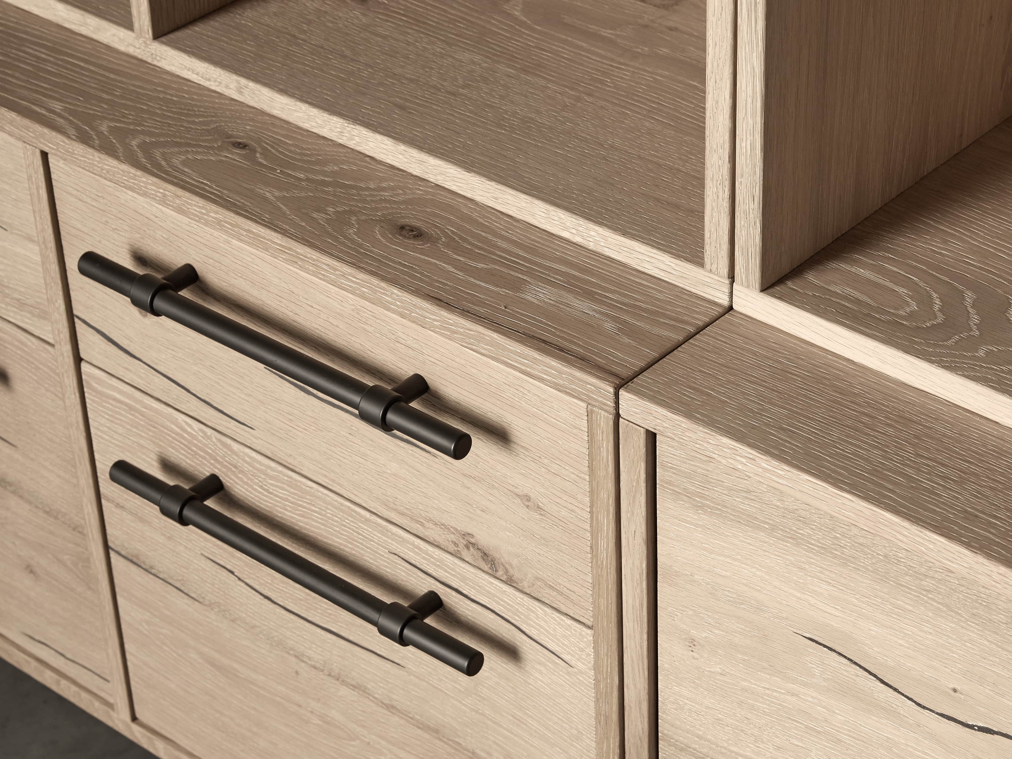 Sullivan 113" Modular Triple Bookcase File in Sable, slide 3 of 5