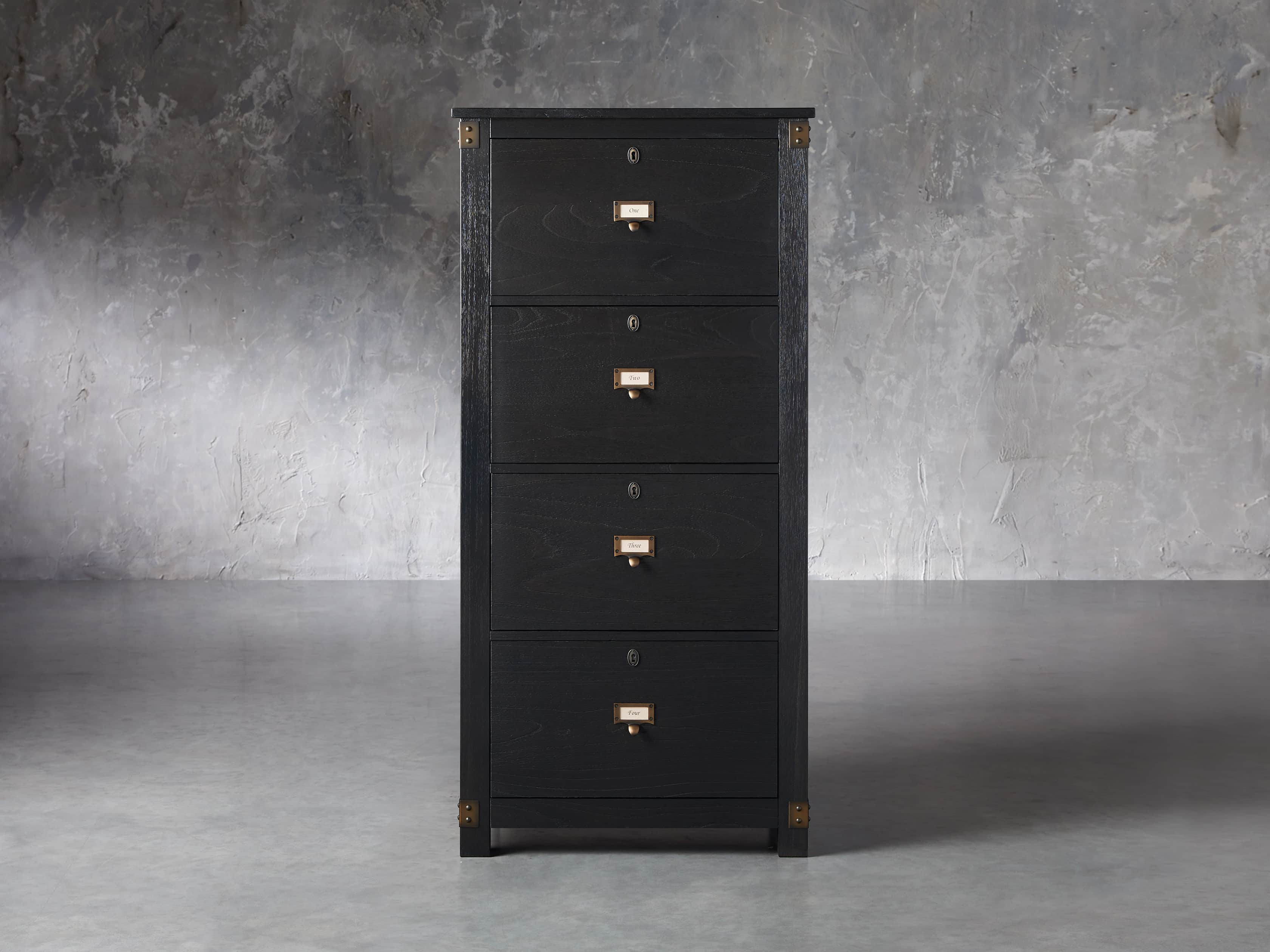 Telegraph 28.75" 4 Drawer File in Ebony, slide 1 of 4