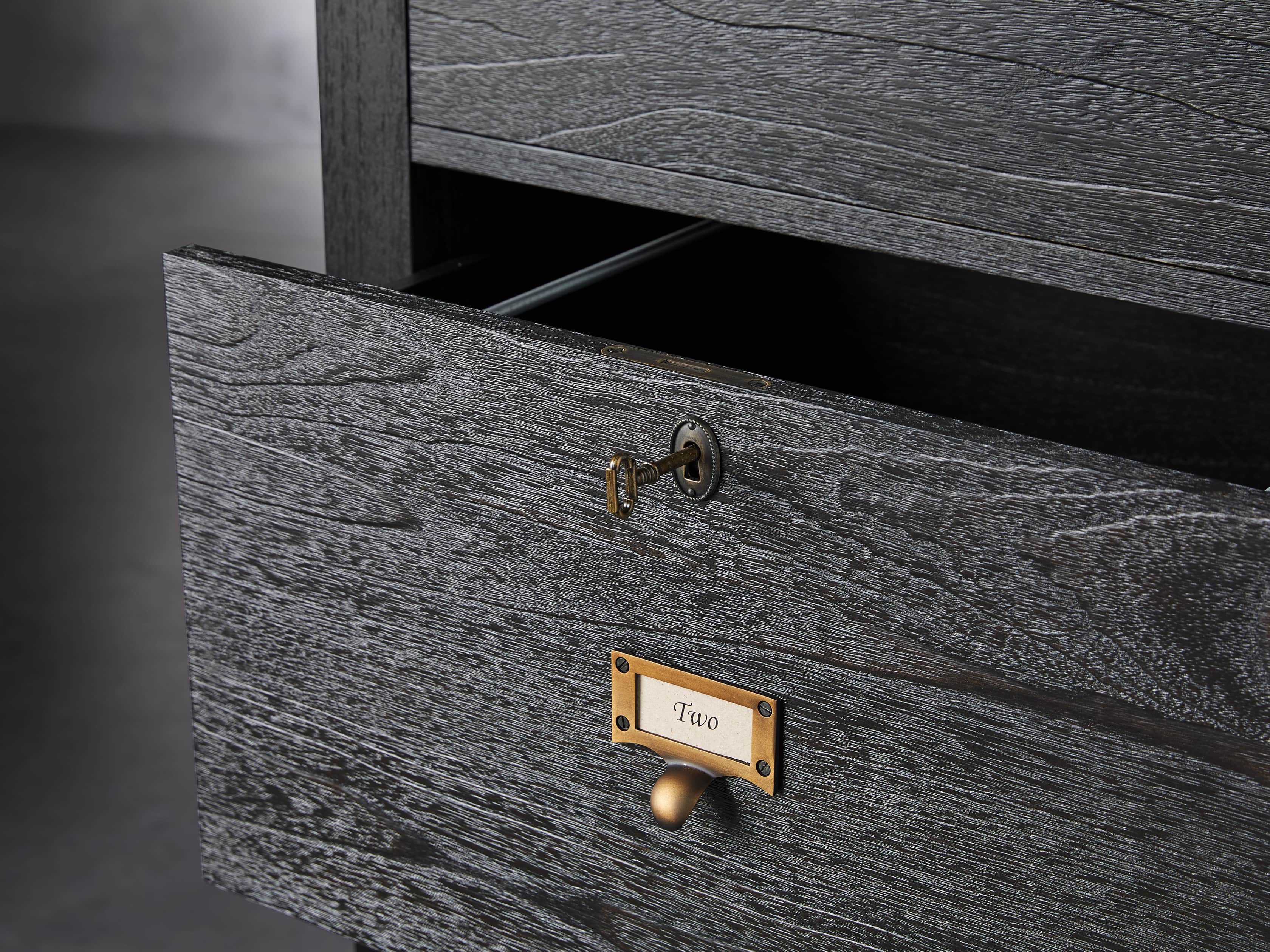 Telegraph 28.75" 4 Drawer File in Ebony, slide 3 of 4