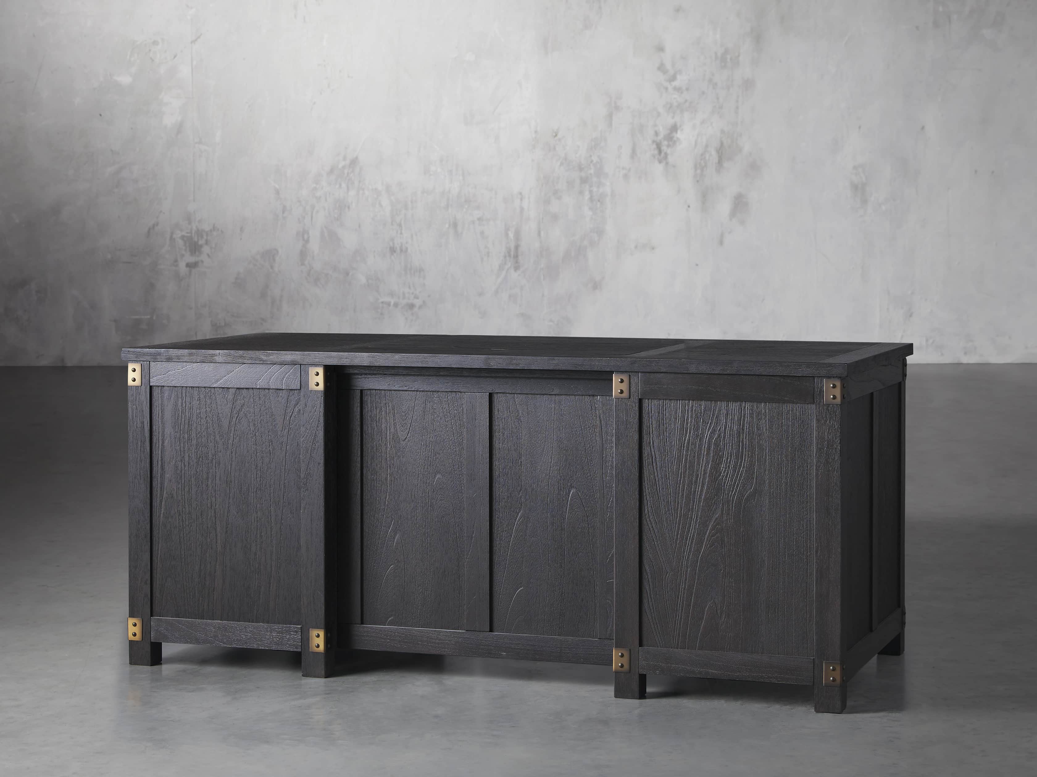 Telegraph 70" Small Desk in Ebony, slide 3 of 7