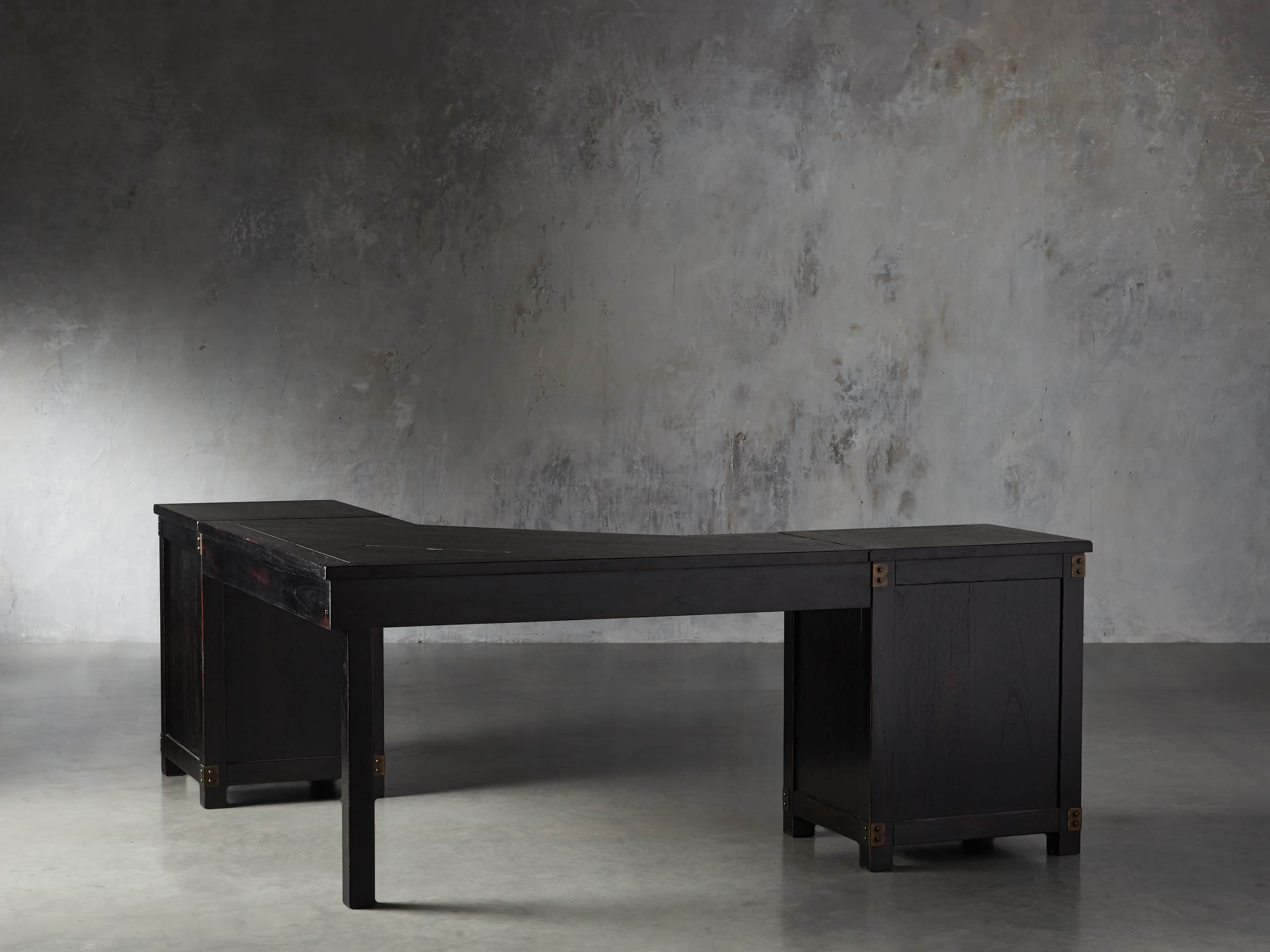 Telegraph Corner Desk in Spencer Brown