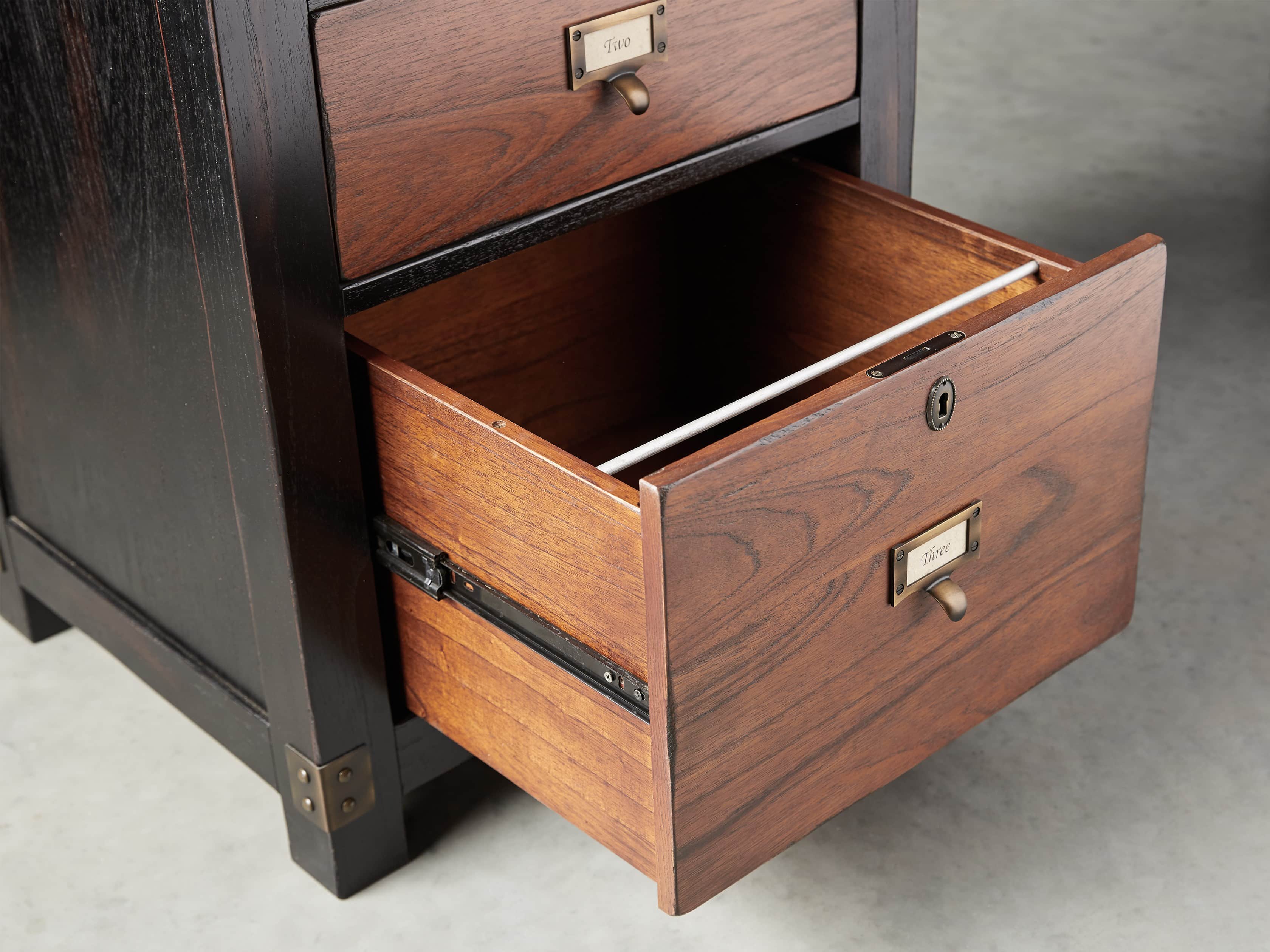Telegraph Corner Desk in Spencer Brown