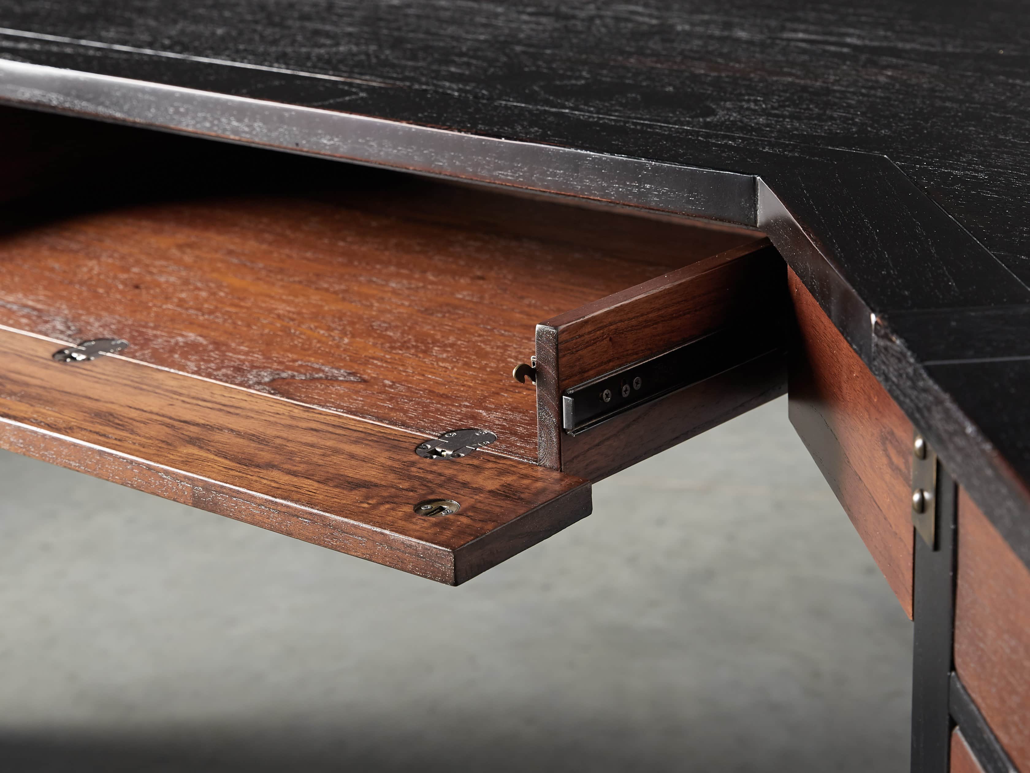 Telegraph Corner Desk in Spencer Brown