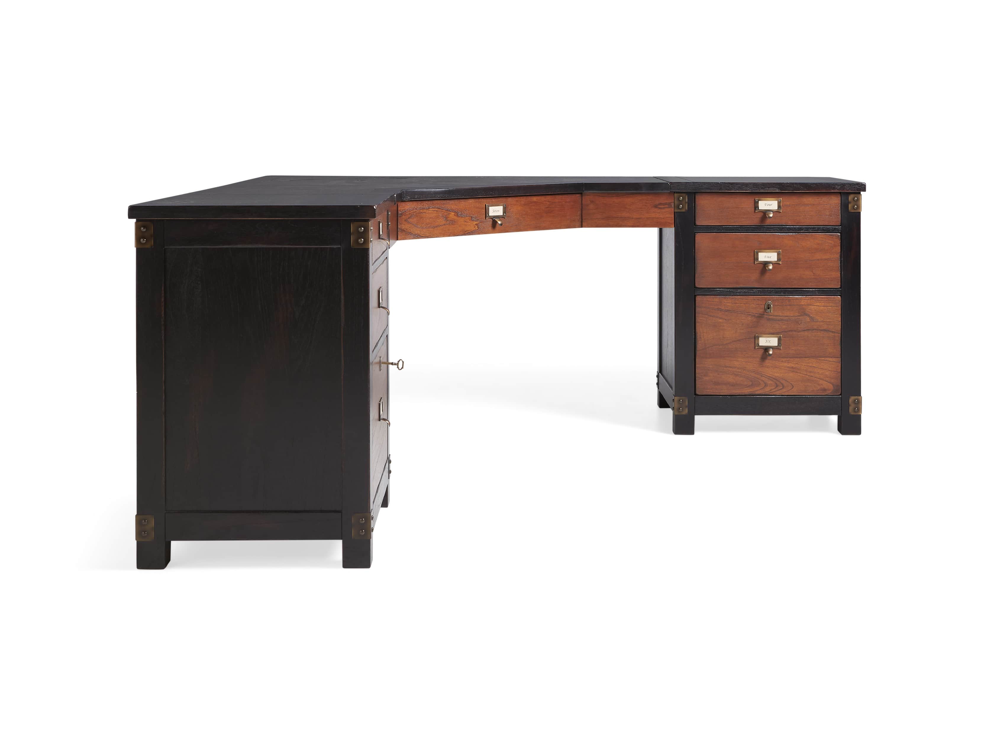 Telegraph Corner Desk in Spencer Brown