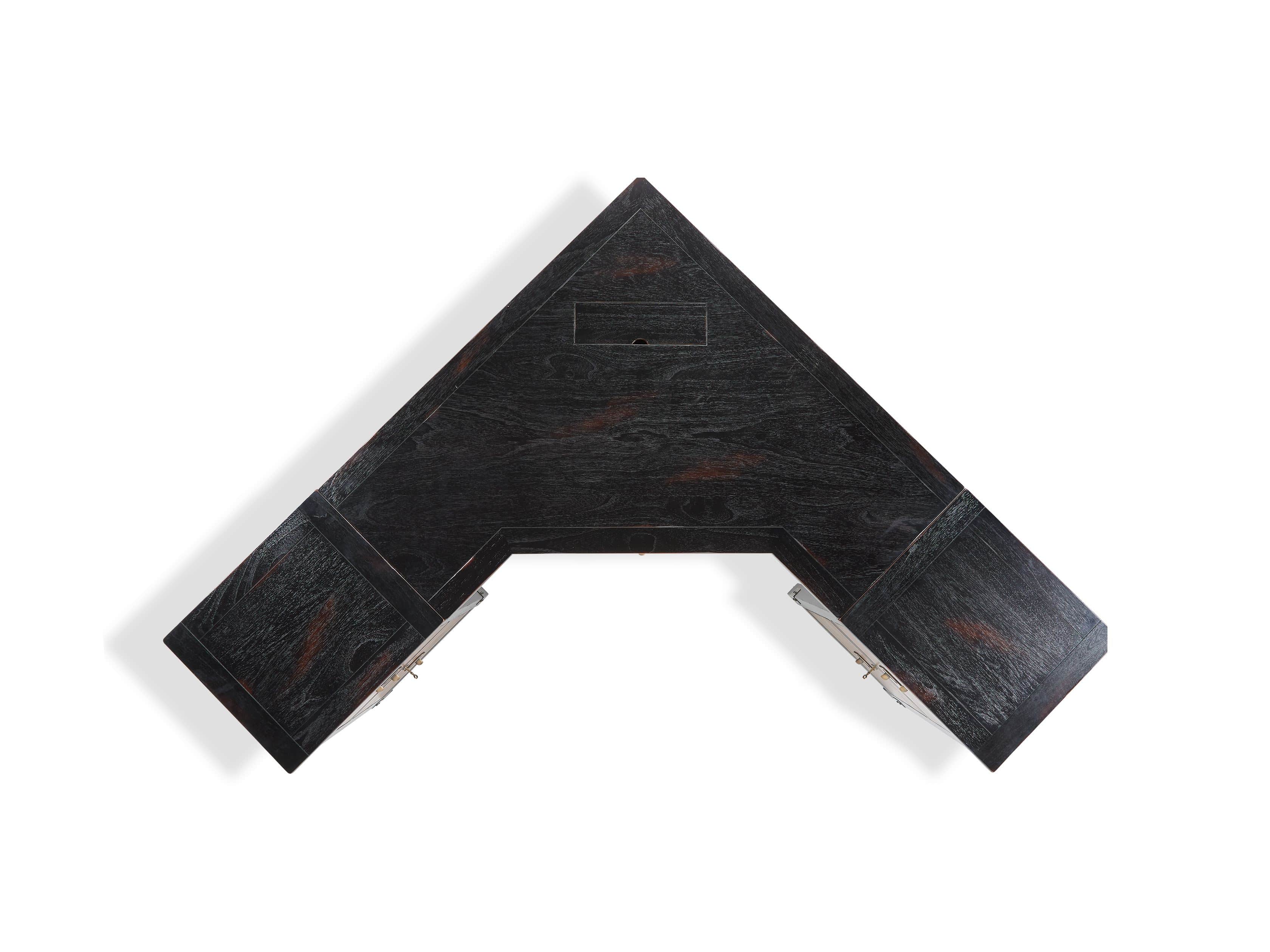 Telegraph Corner Desk in Spencer Brown