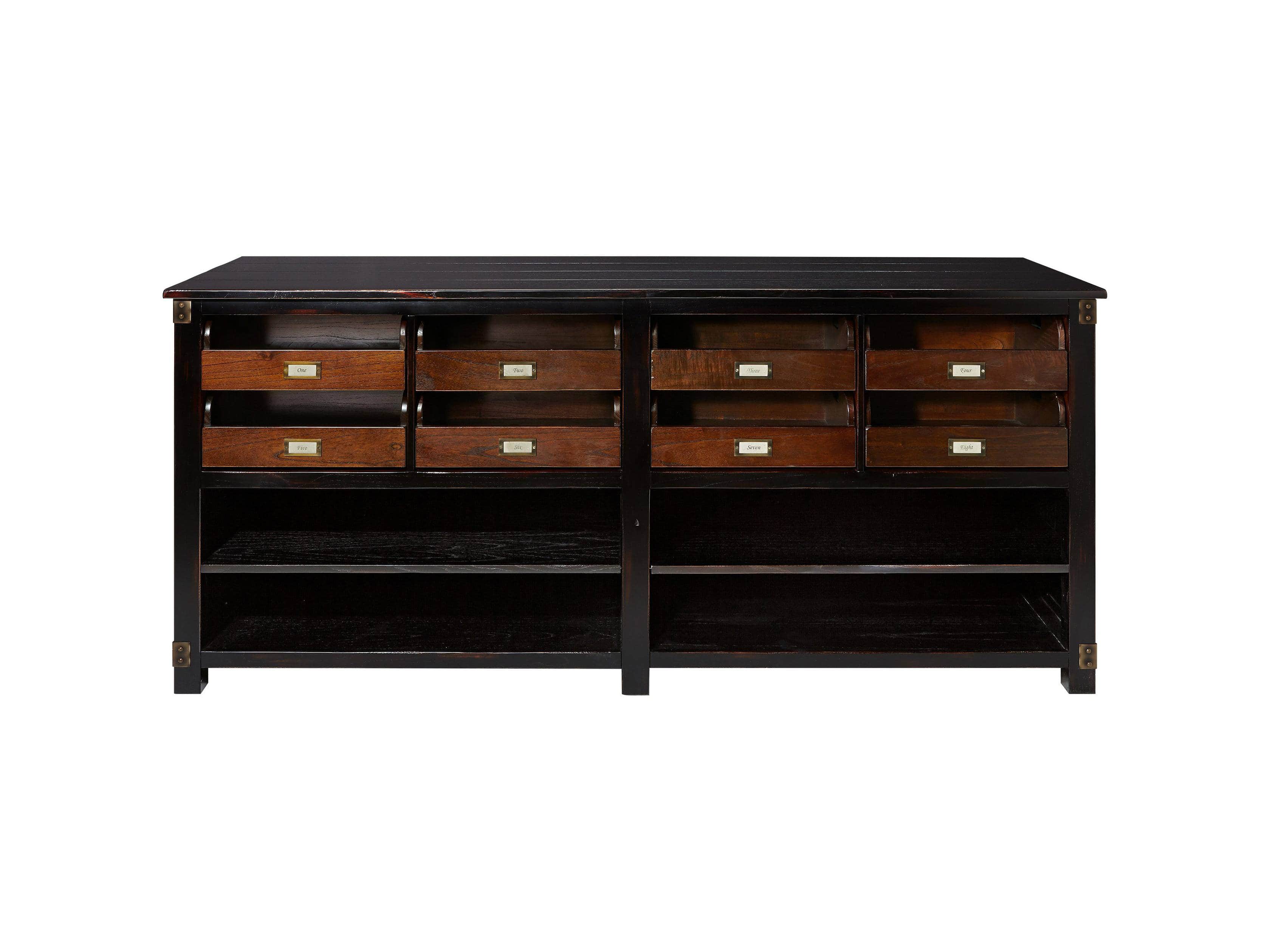 Telegraph Lateral Worker's Cabinet in Spencer Black and Brown