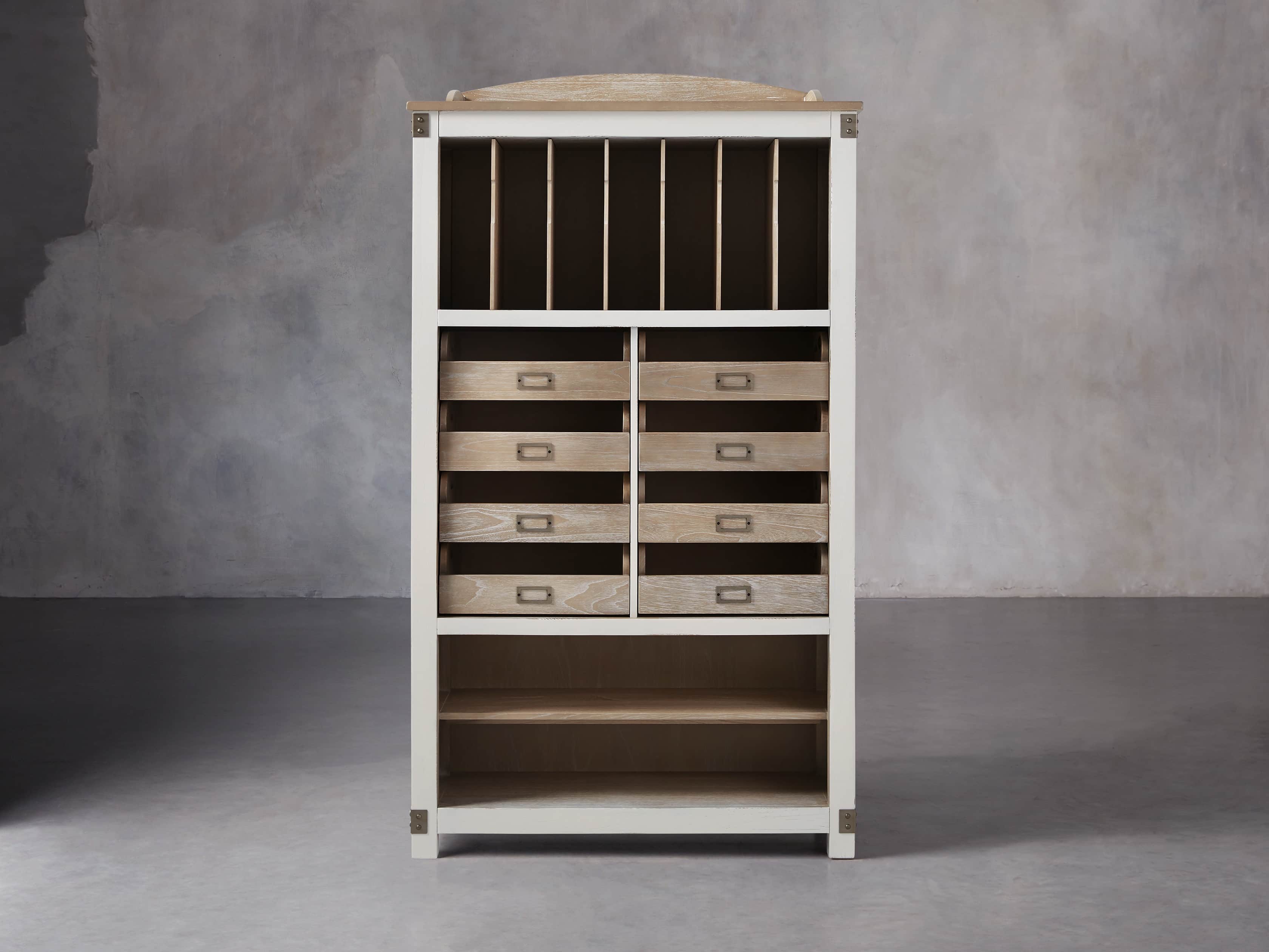 Telegraph Storage Cabinet In Acacia White, slide 2 of 6