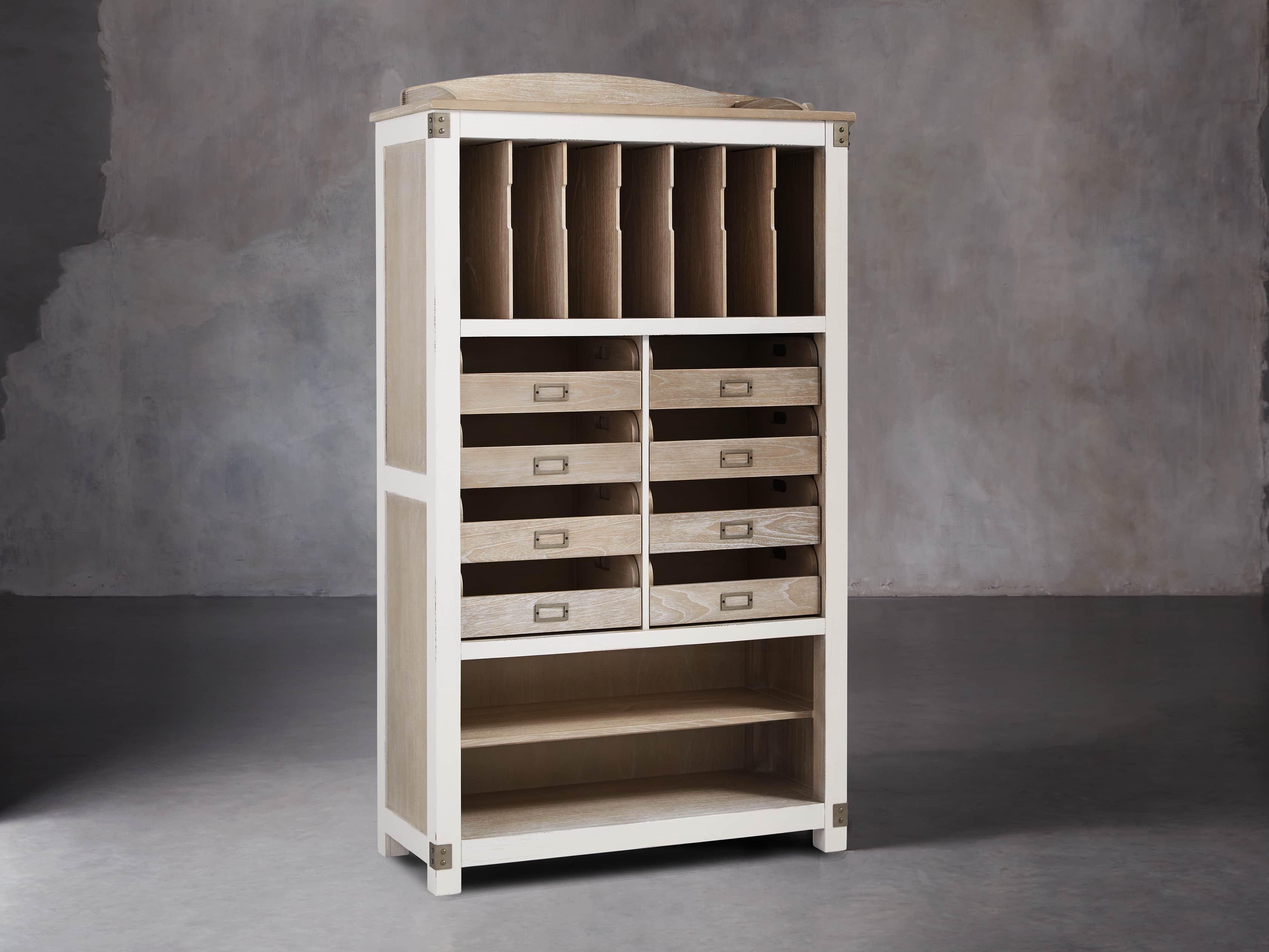Telegraph Storage Cabinet In Acacia White, slide 3 of 6