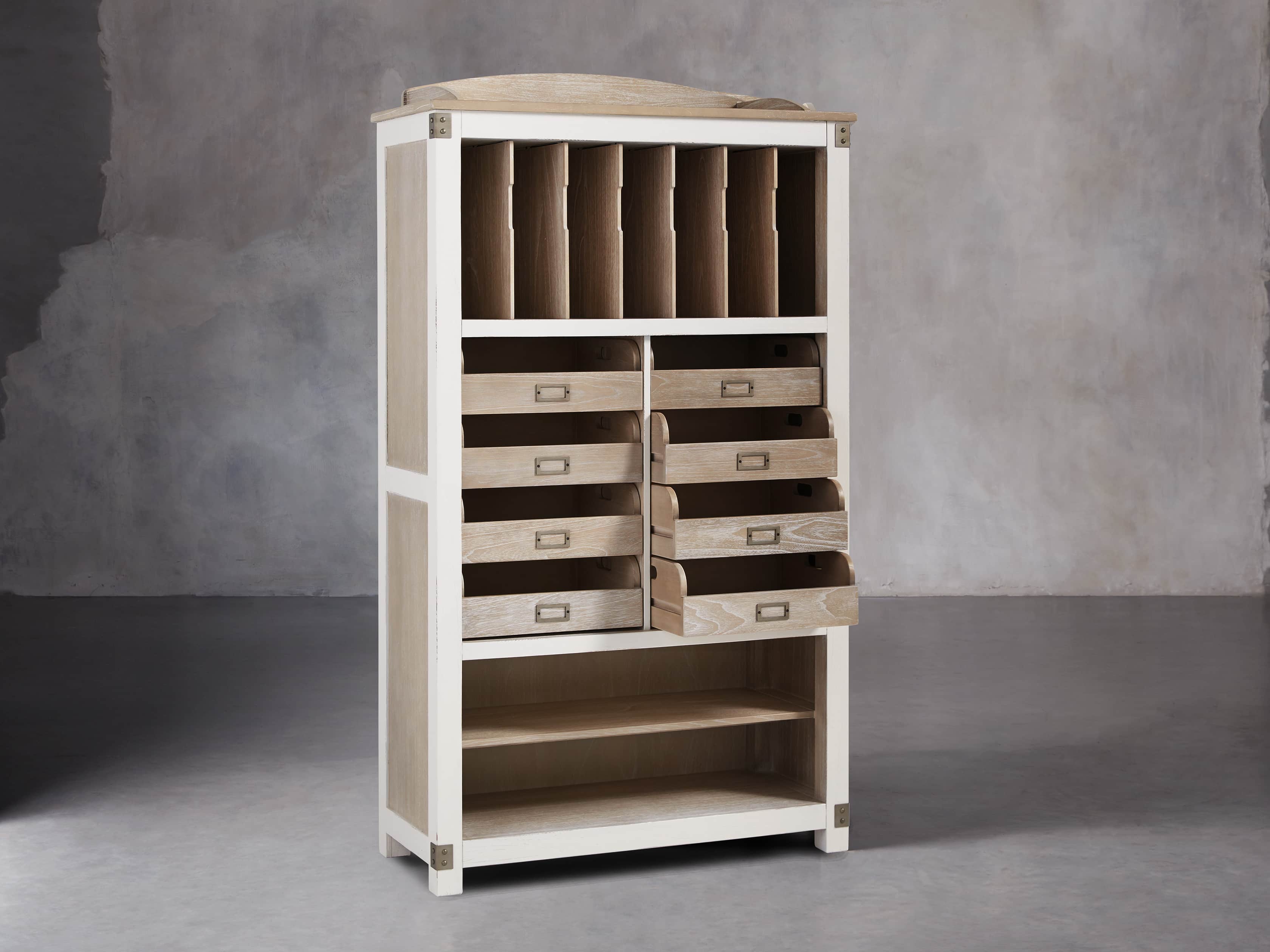 Telegraph Storage Cabinet In Acacia White, slide 4 of 6