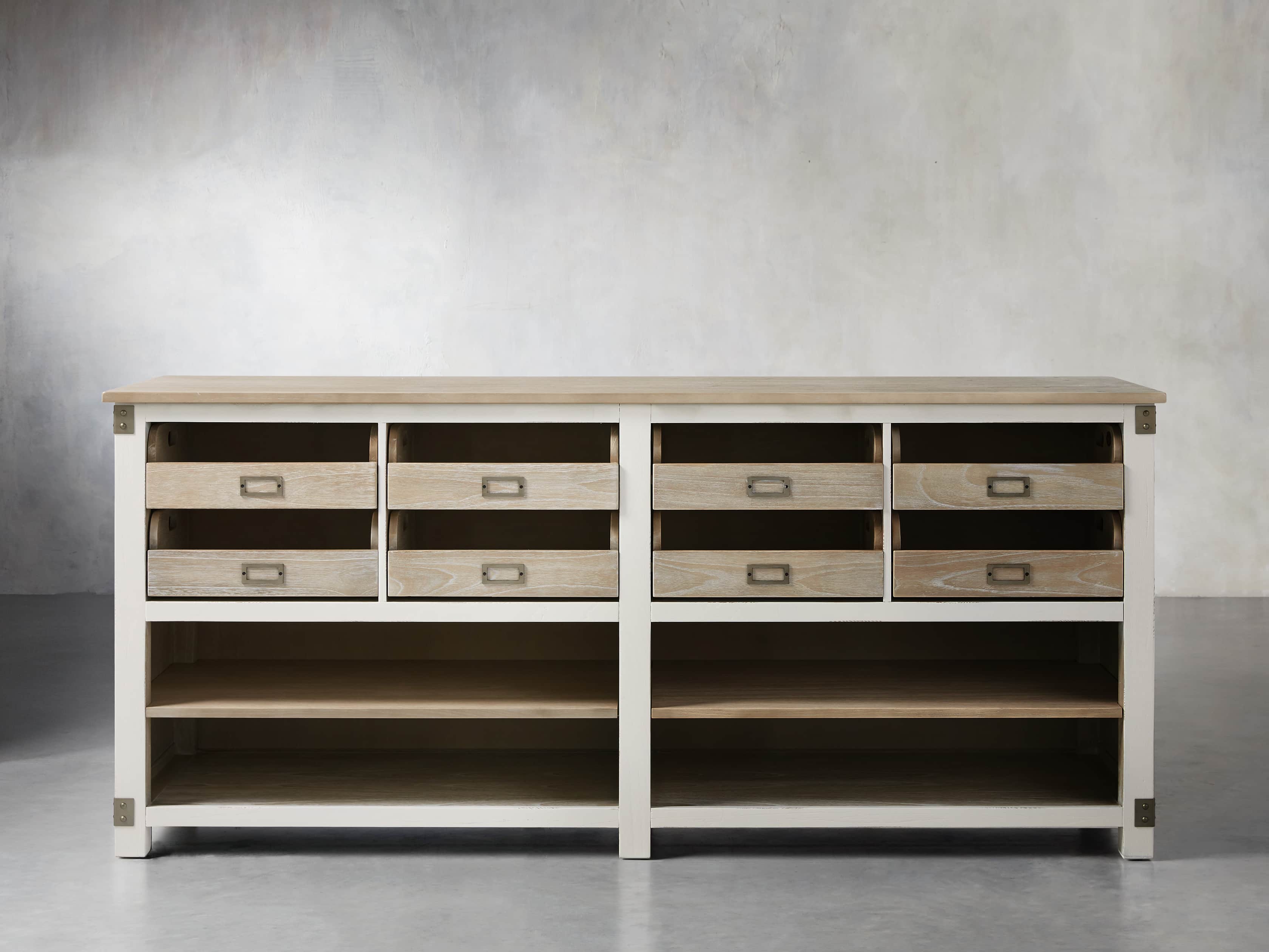 Telegraph Lateral Storage Cabinet in White, slide 2 of 6