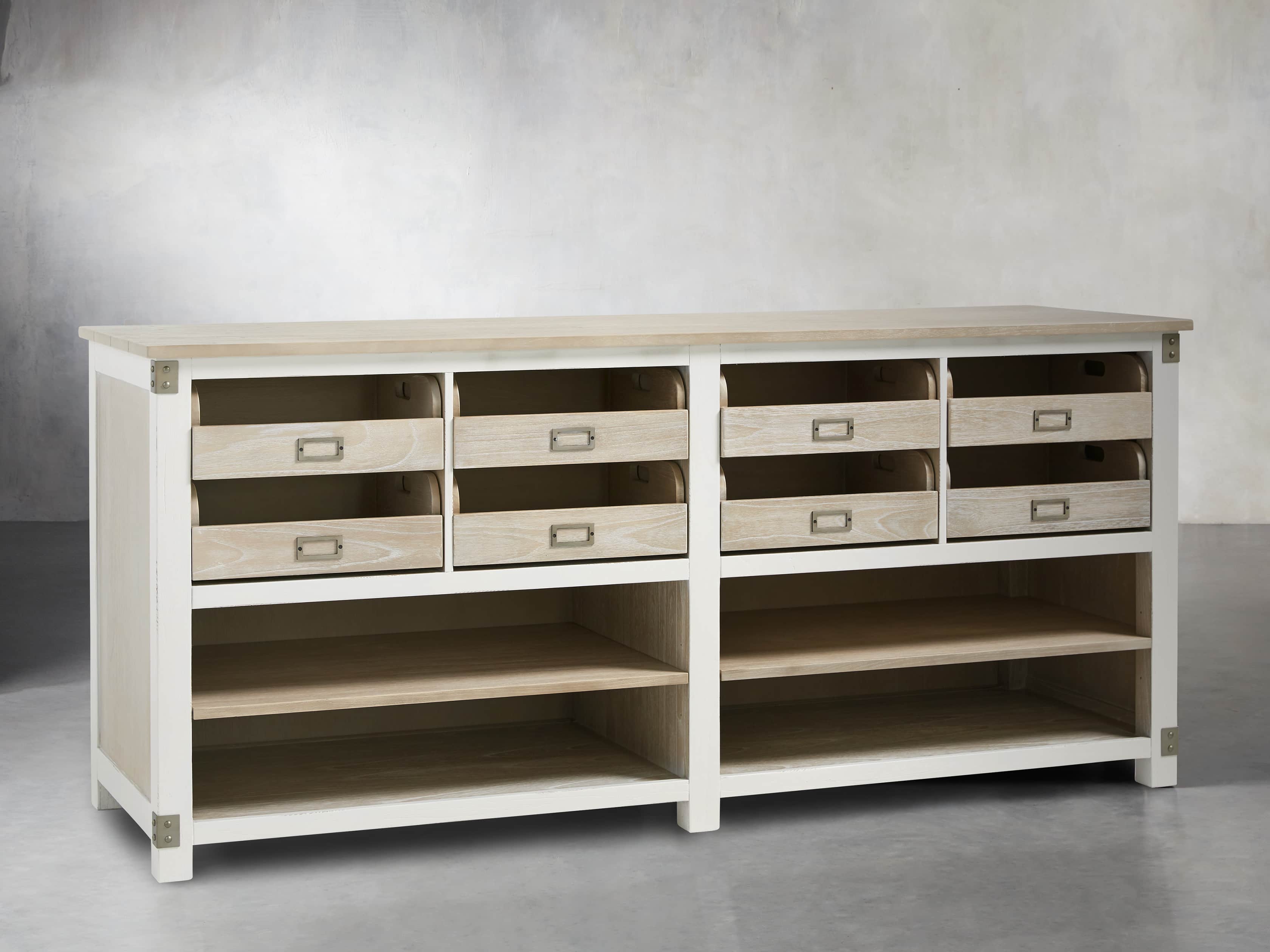 Telegraph Lateral Storage Cabinet in White, slide 3 of 6