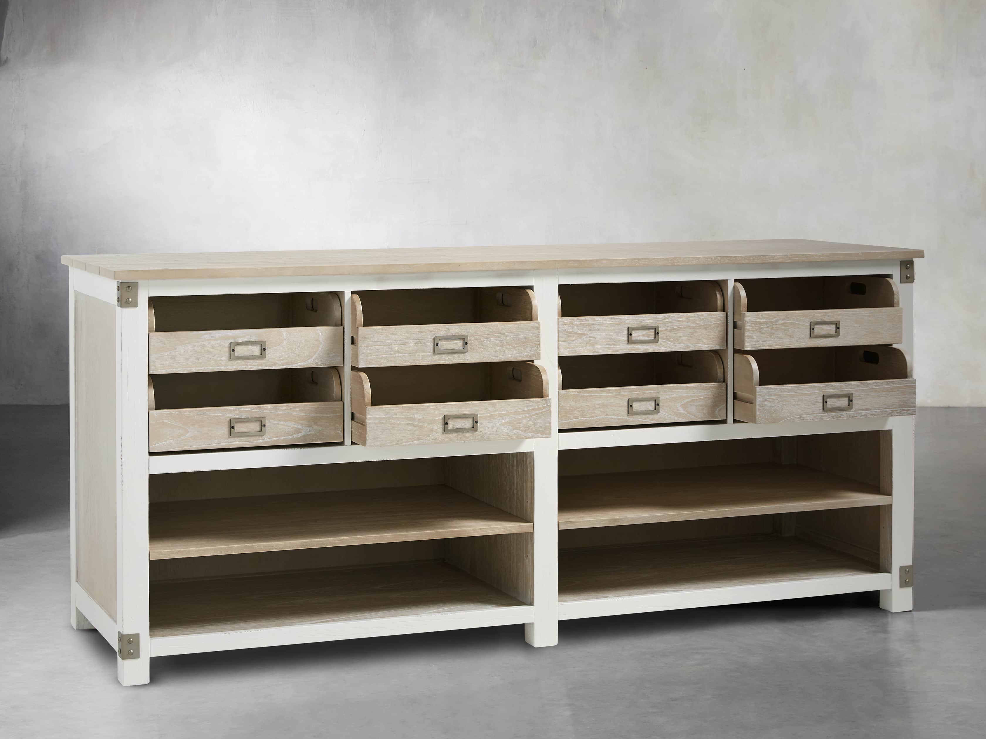 Telegraph Lateral Storage Cabinet in White, slide 4 of 6