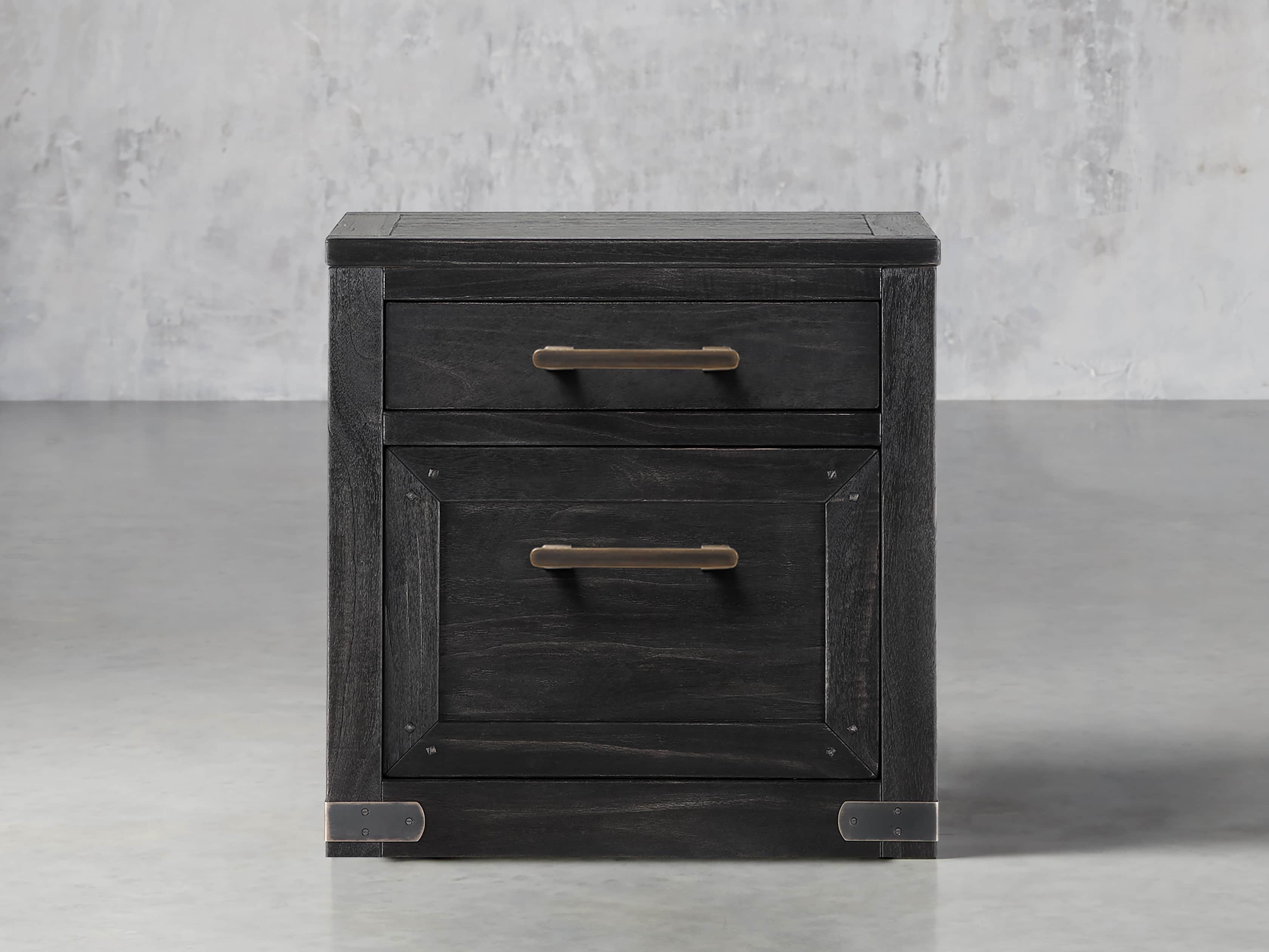 Tremont 22" 2 Drawer File Cabinet in Dry Branch Black
