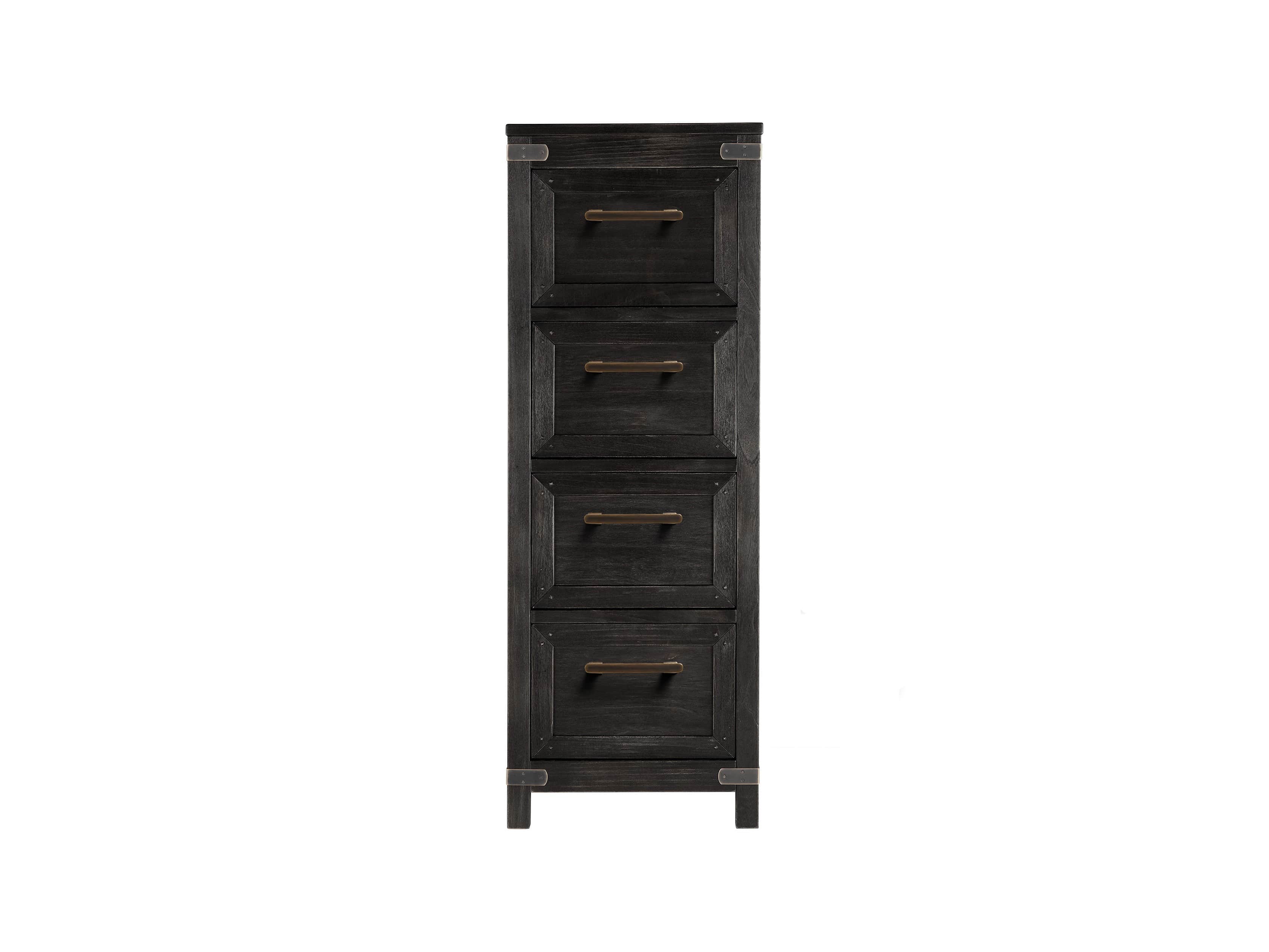 Tremont 4 Drawer File In Dry Branch Black