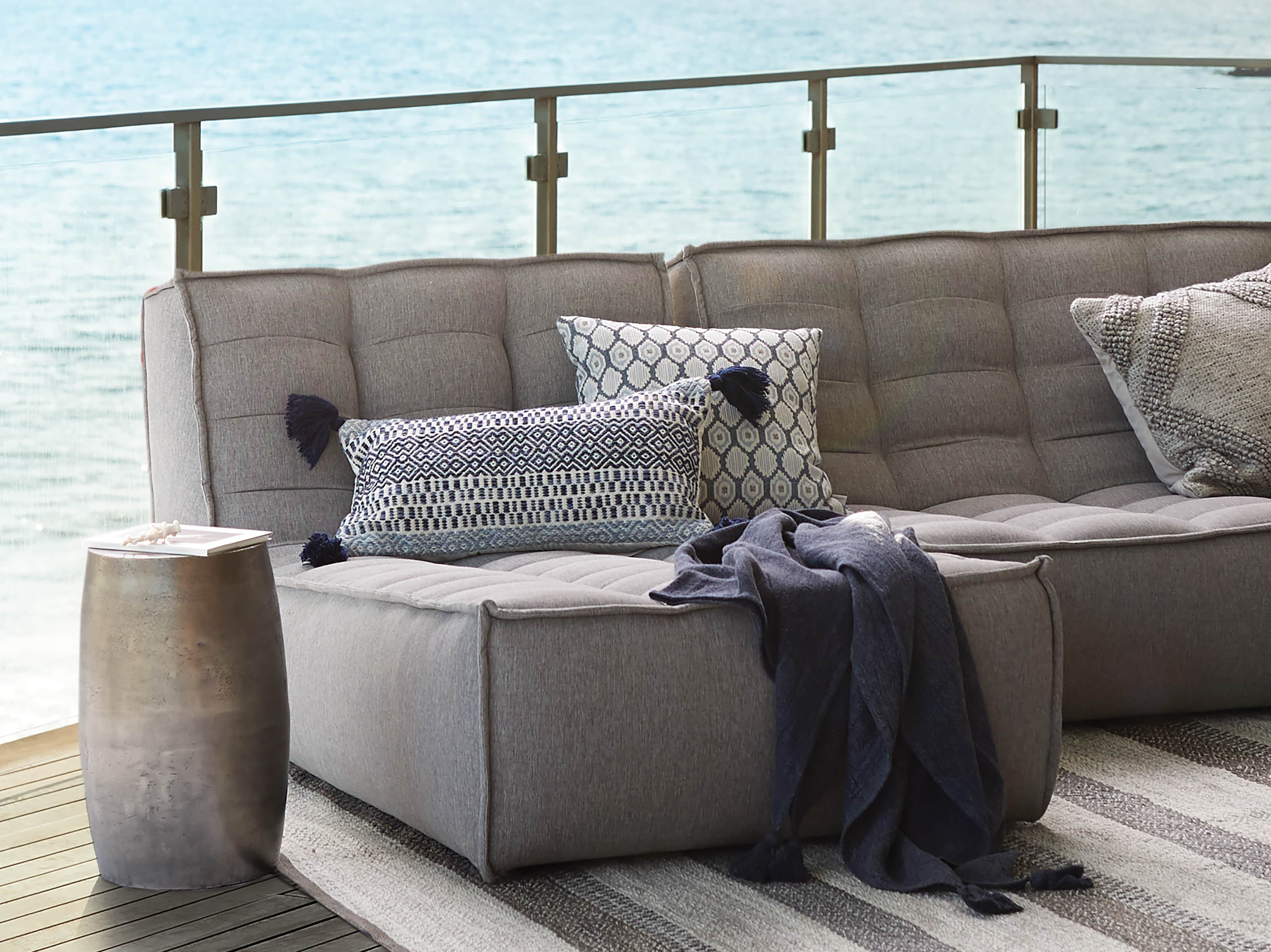 Alix Tassel Outdoor Lumbar Pillow, slide 7 of 8