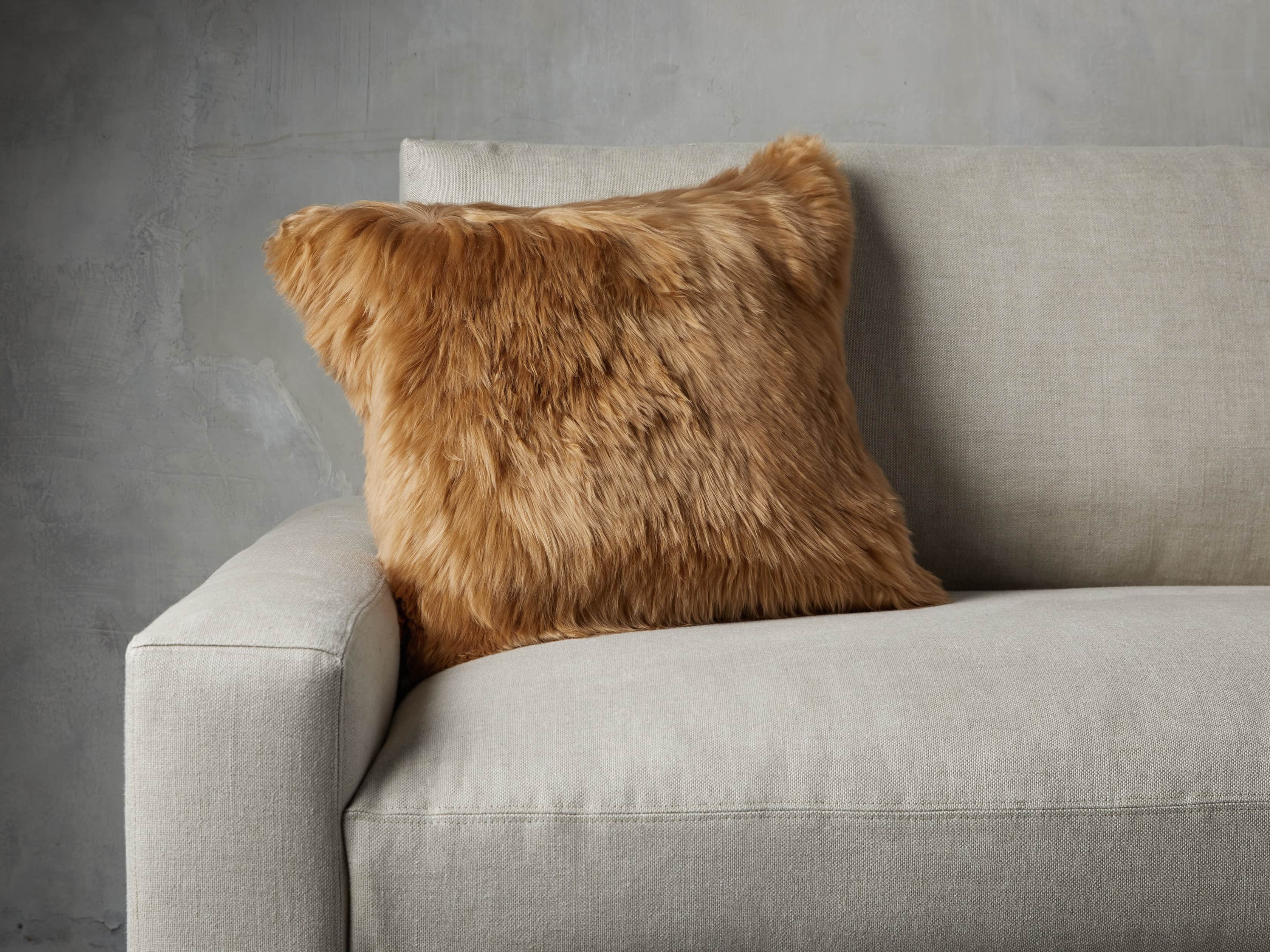 Alpaca Pillow in Gold