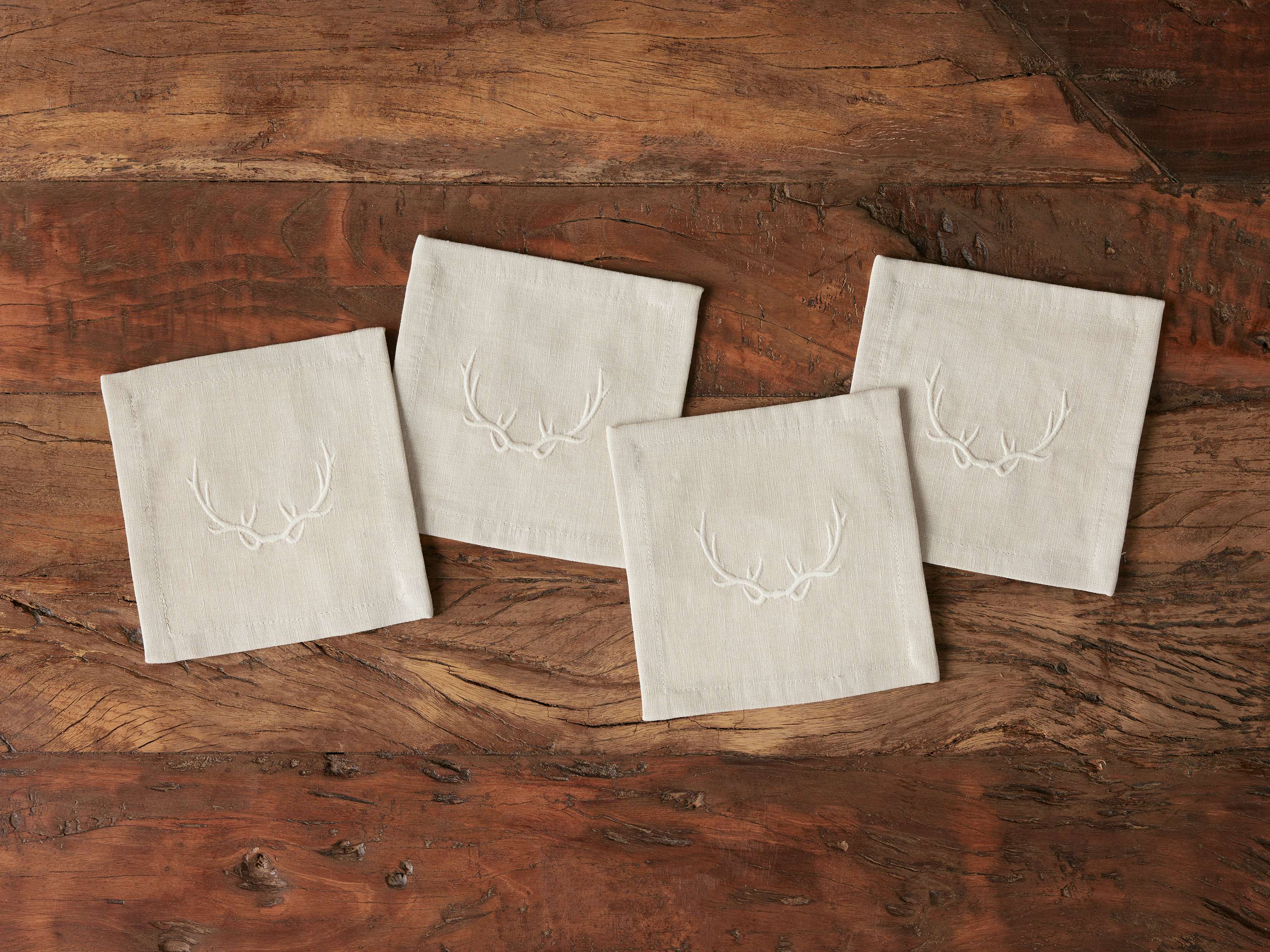 Buffalo Check Antler Napkin (Set of 4) – Eva & Co