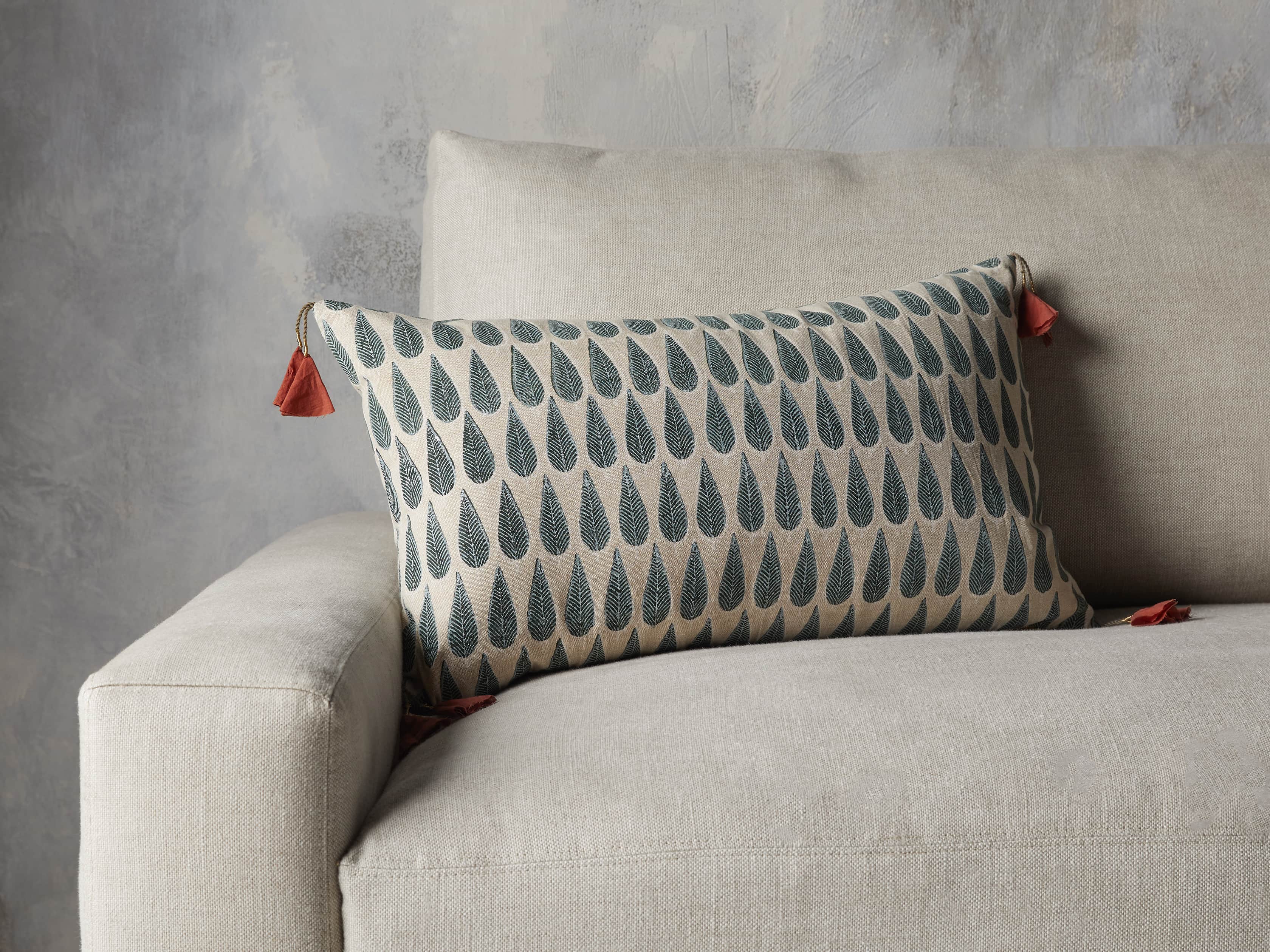 Green Arbor Lumbar Pillow Cover, slide 4 of 5