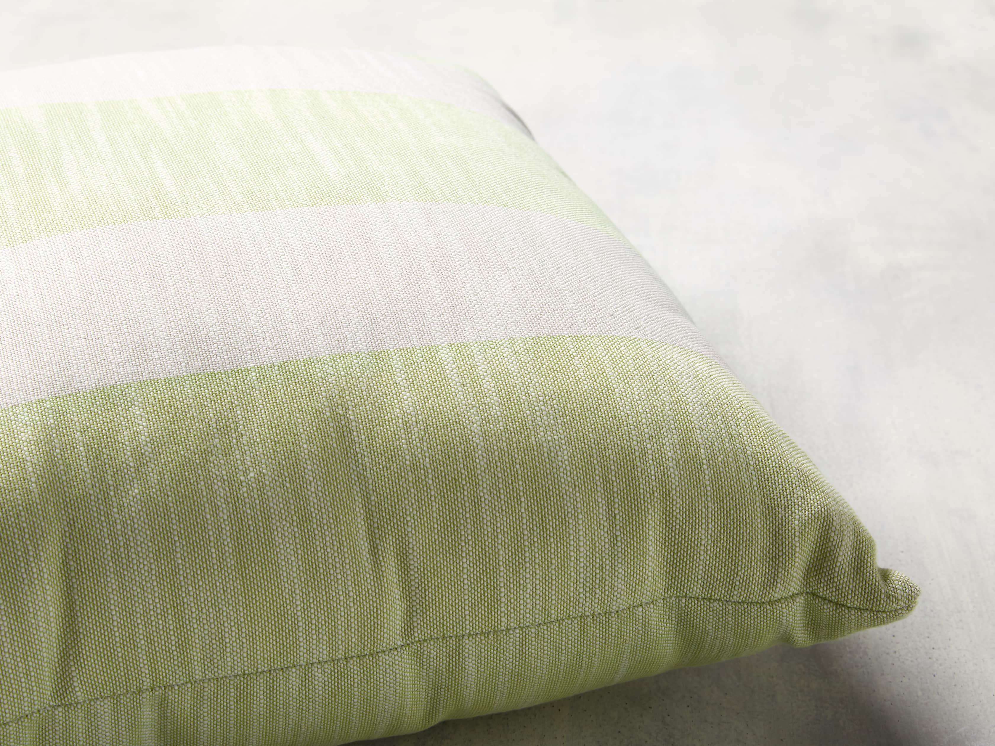 Awning Stripe Pillow in Citron, slide 2 of 3