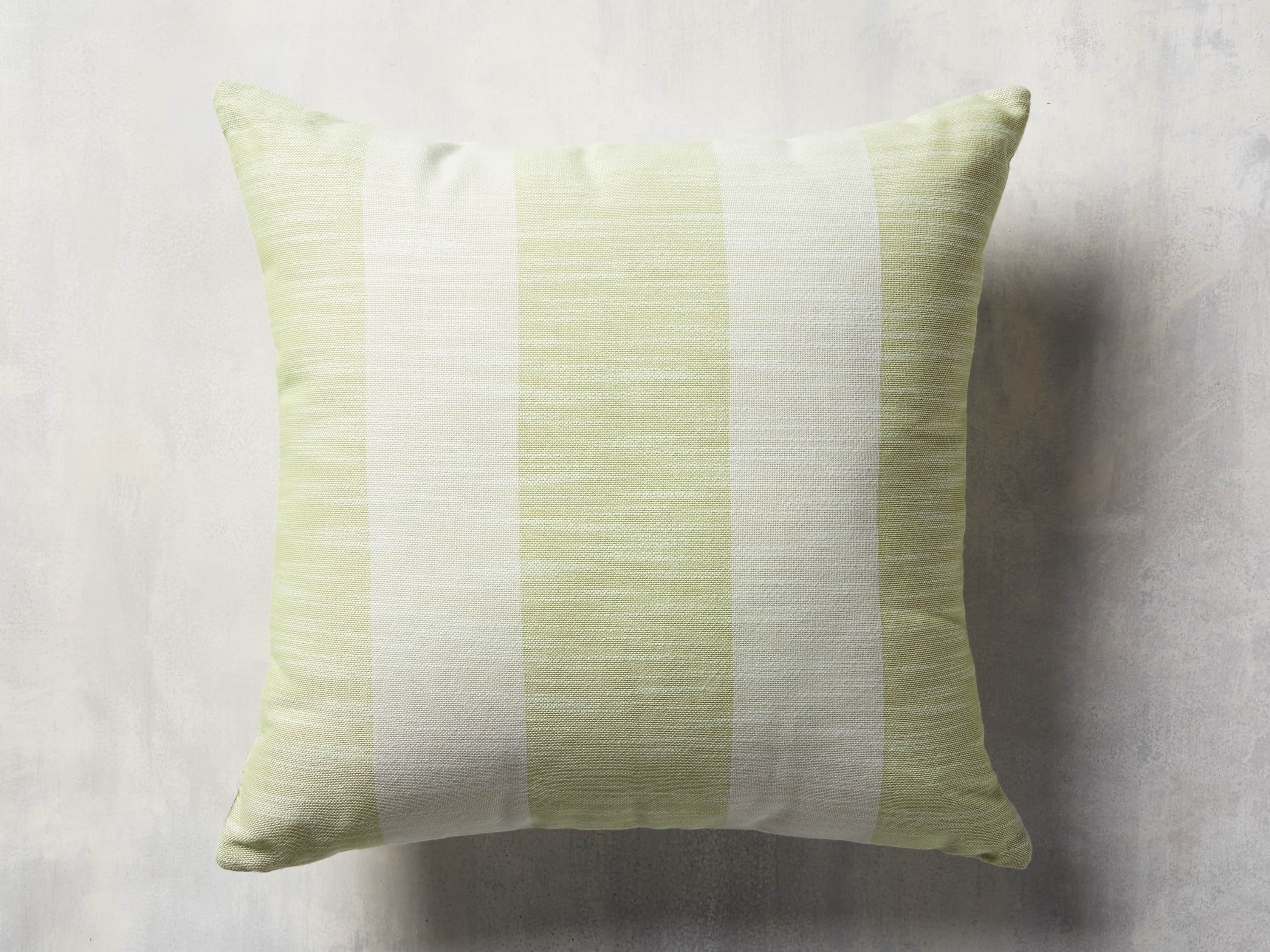 Awning Stripe Pillow in Citron, slide 1 of 3