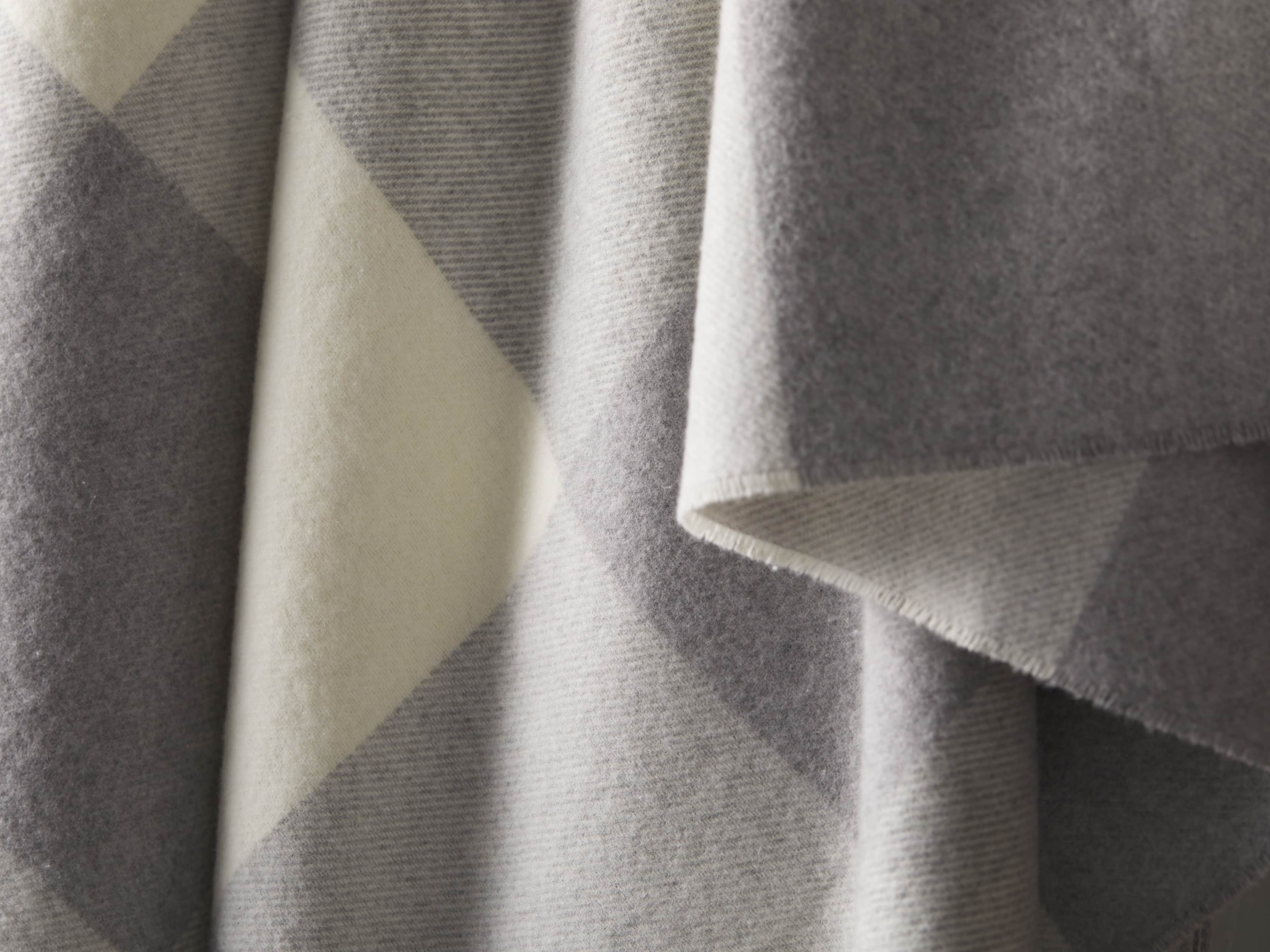 Buffalo Check Throw in Light Grey, slide 3 of 3