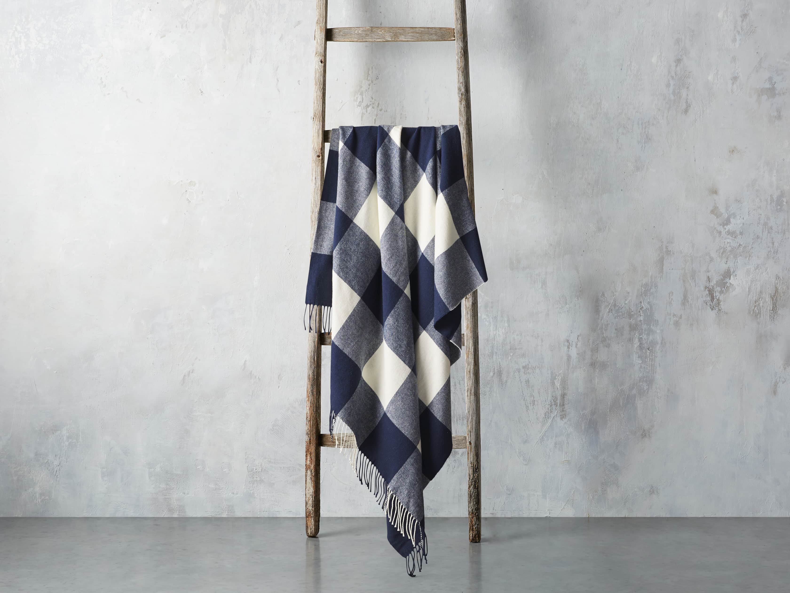 Buffalo Check Throw in Navy, slide 2 of 3