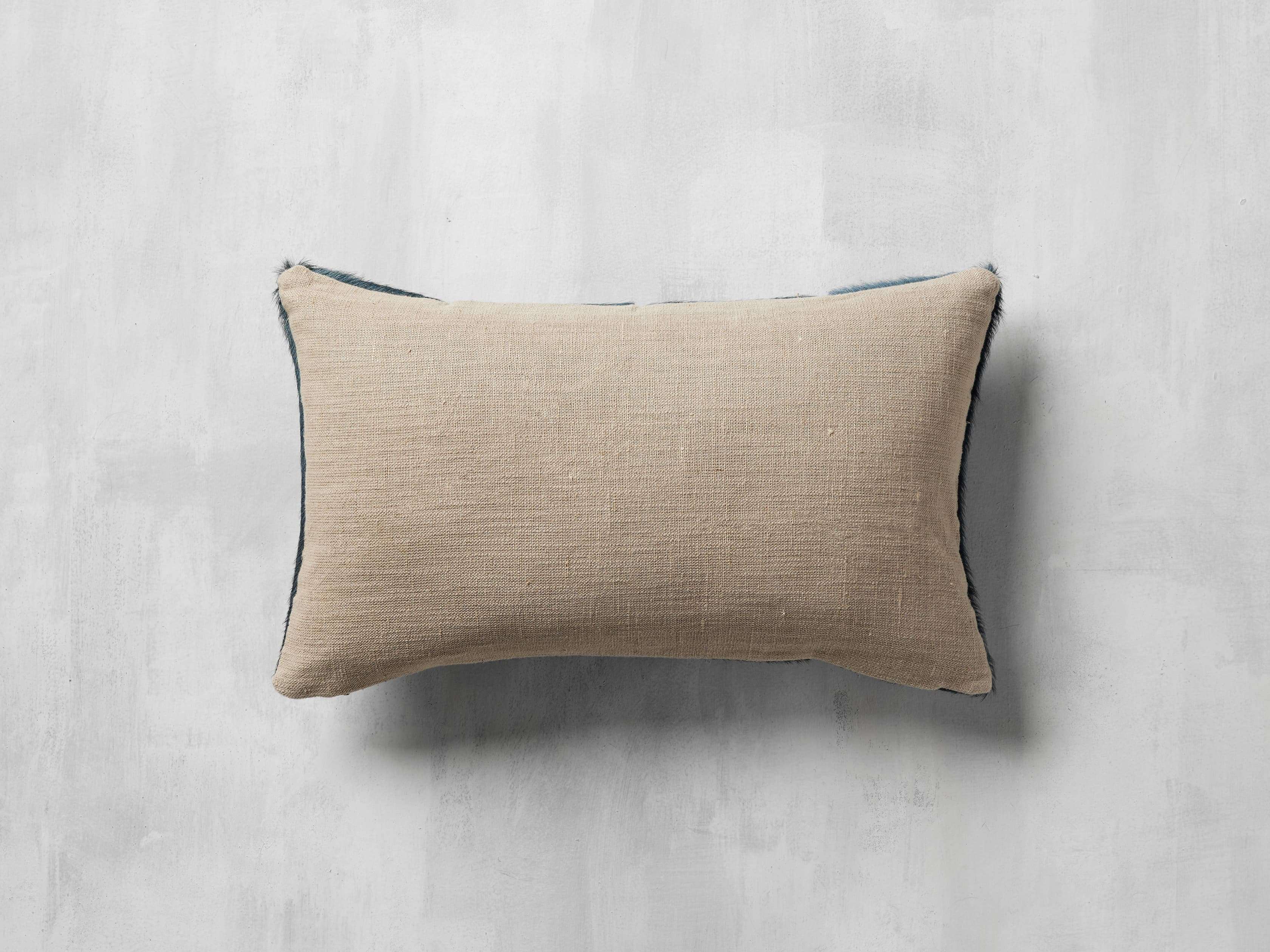 Channel-Stitch Hide Lumbar Pillow Cover