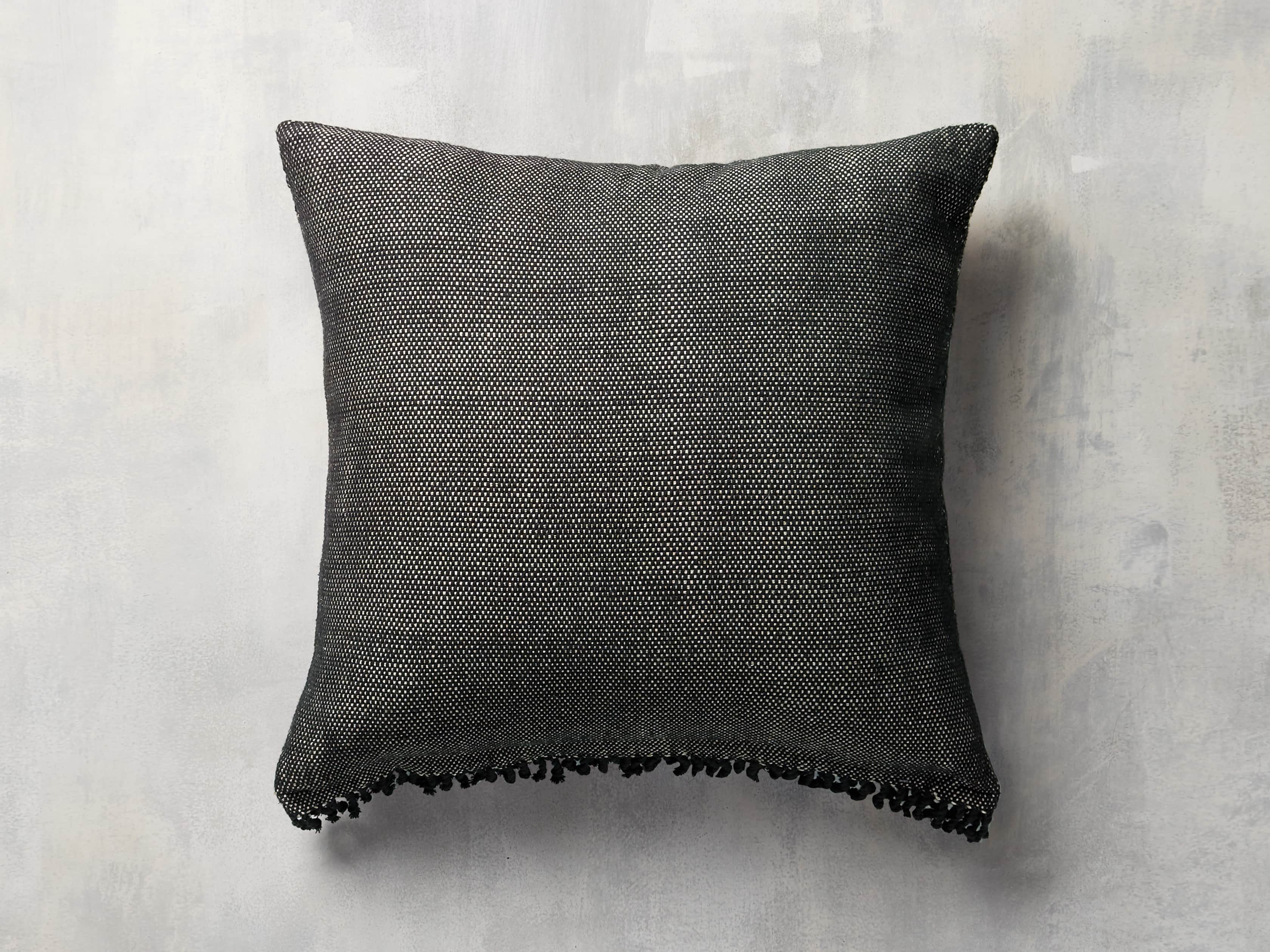 Agua Moon 20" Pillow in Black