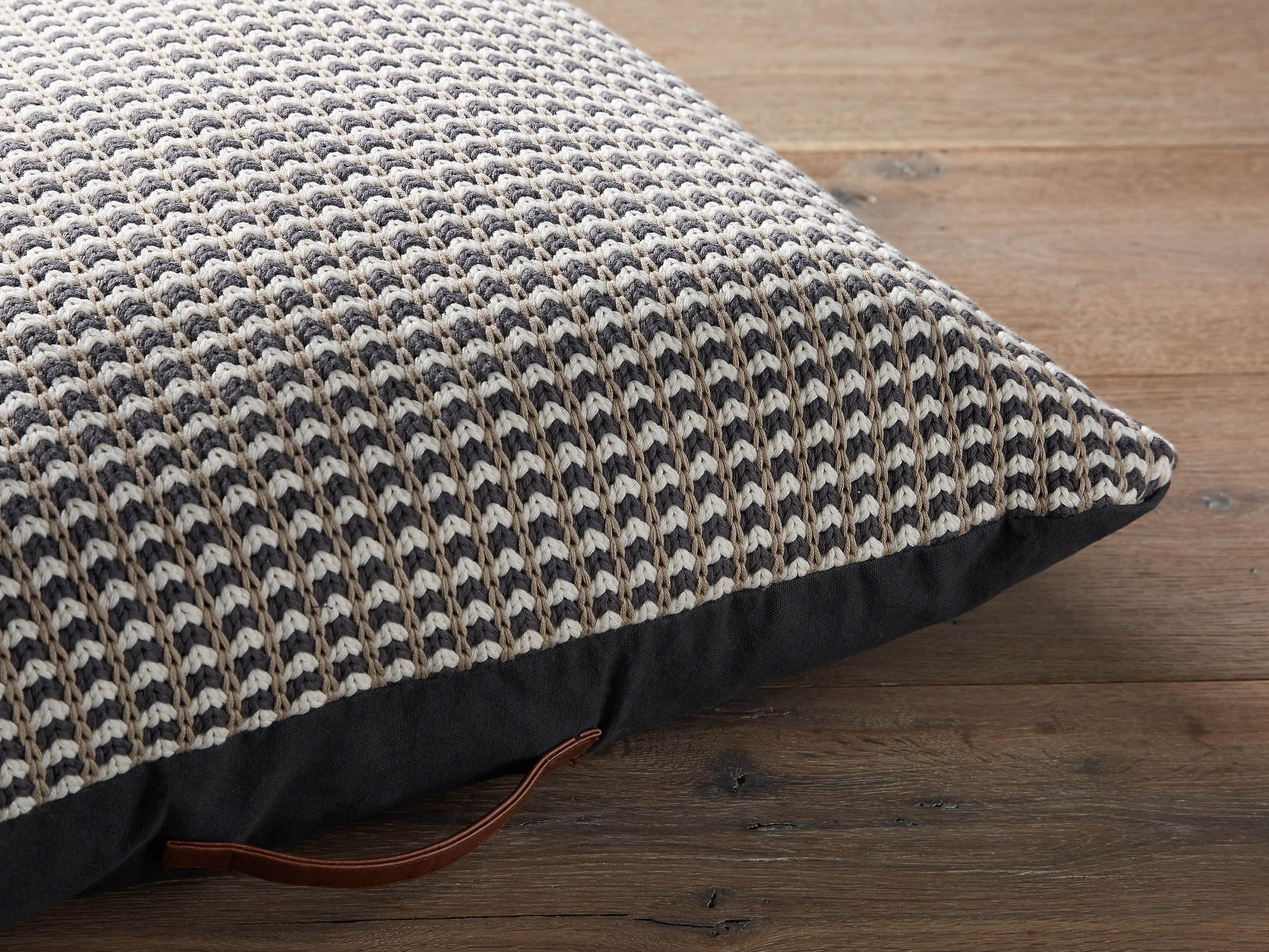 Lattice Knit 28" Floor Pillow, slide 3 of 4